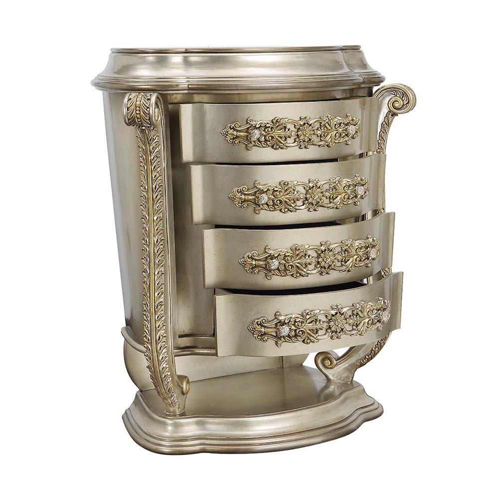 Danae - Chest - Champagne & Gold, beige, view 4
