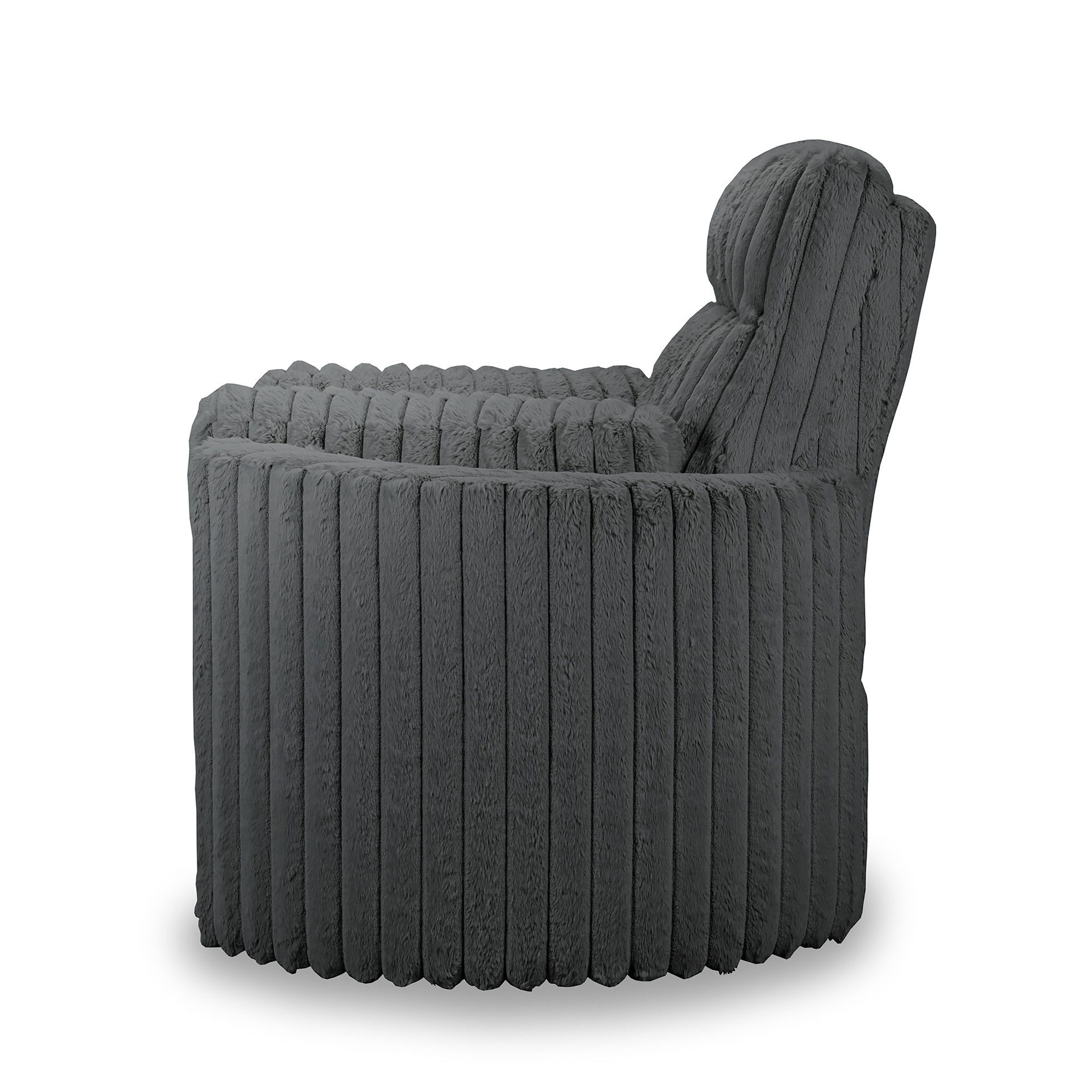 Embrace - Swivel Accent Chair - Charcoal