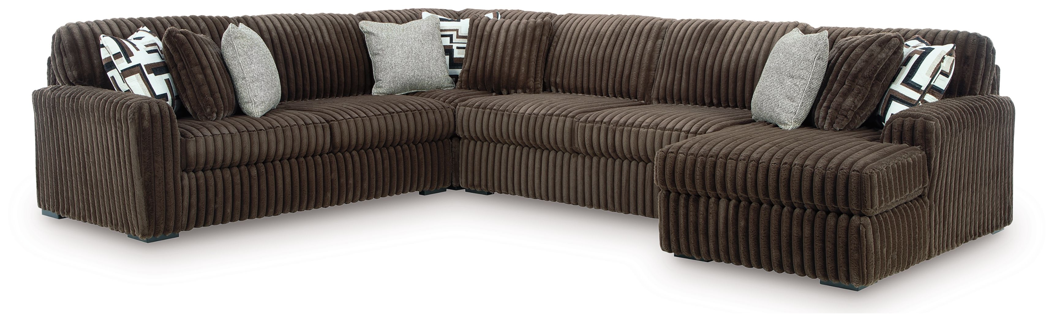 4 Pc · Sectional With RAF Corner Chaise
