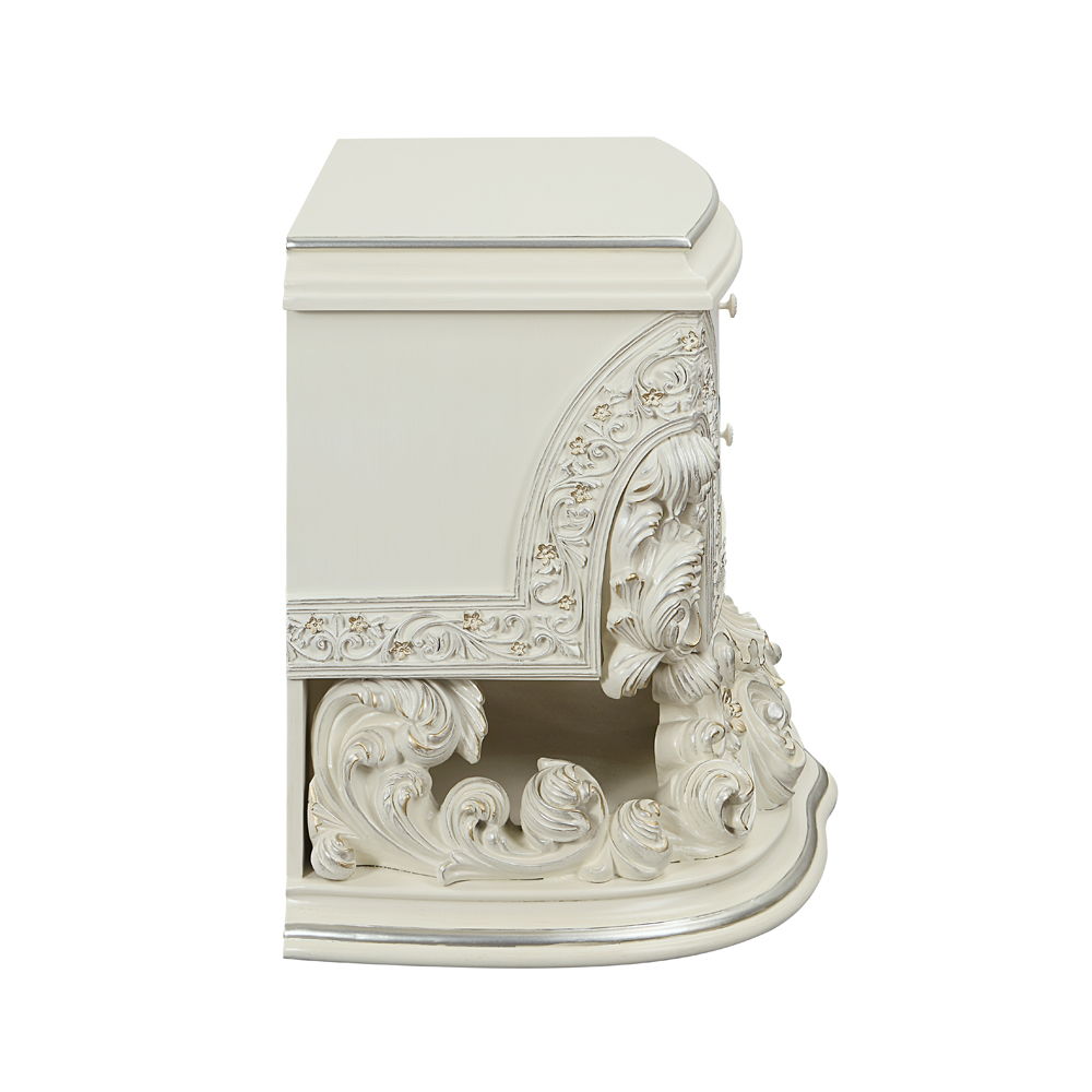 Adara - Nightstand - Antique White, beige, view 4