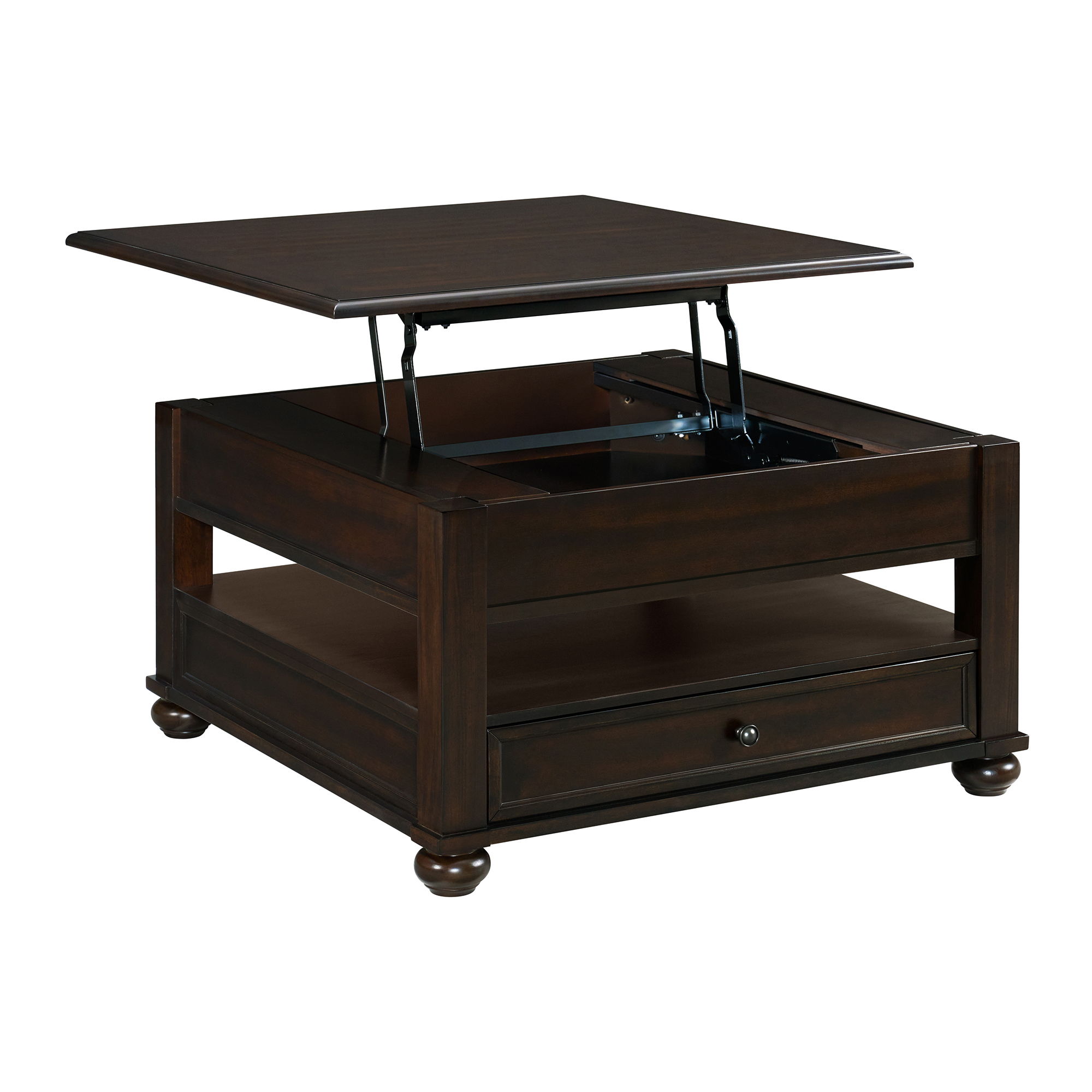 Wagner - 2 Piece Occasional Table Set (Square Lift-Top Coffee Table & End Table) - Cherry
