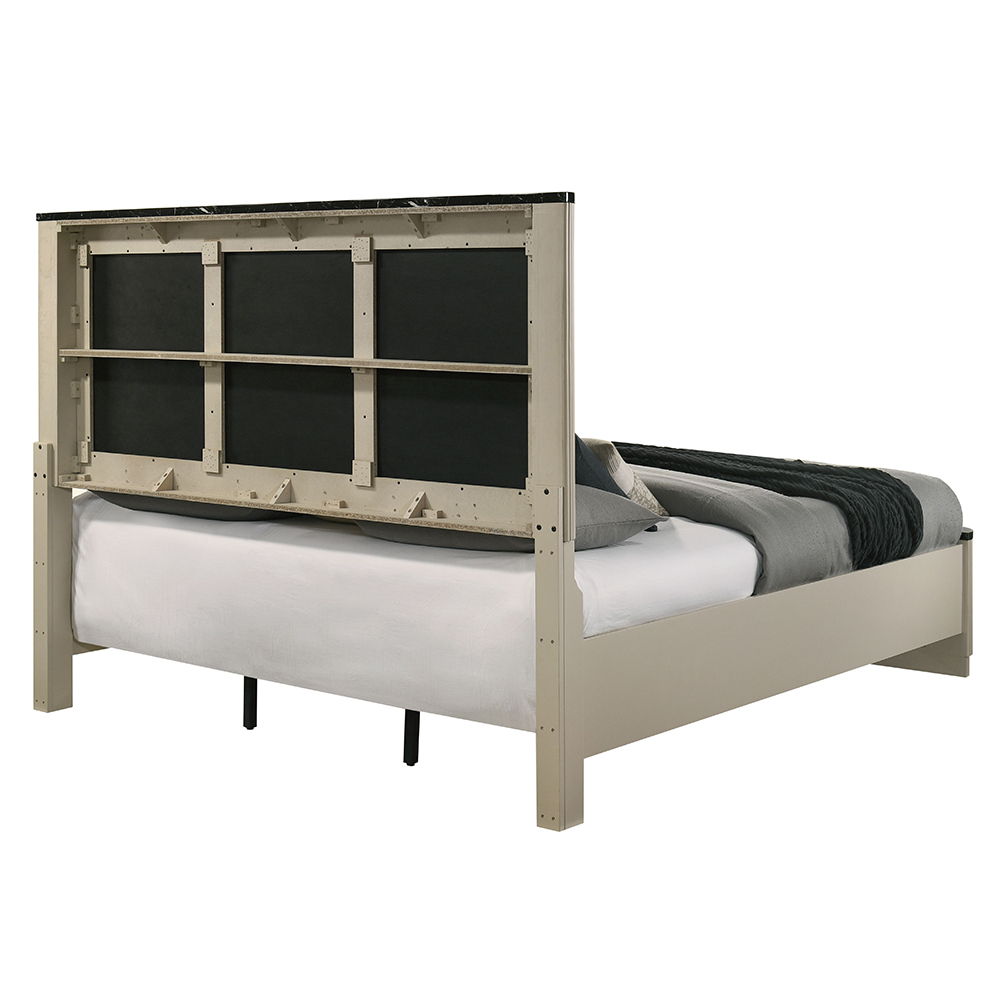 Travonte - Queen Bed - Gray / Beige, beige, view 5
