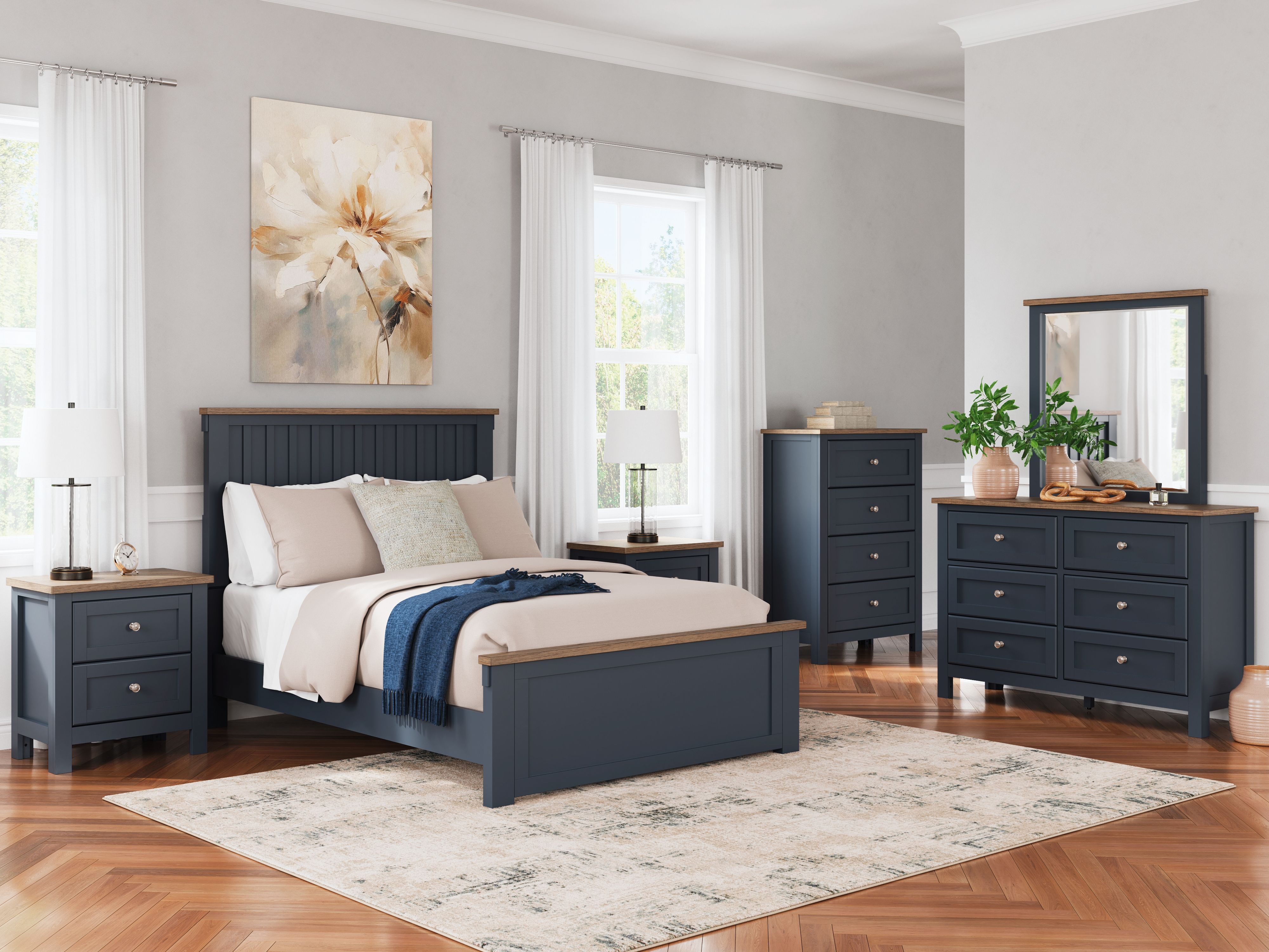 Full · 5 Pc · Dresser, Mirror, Full Panel Bed