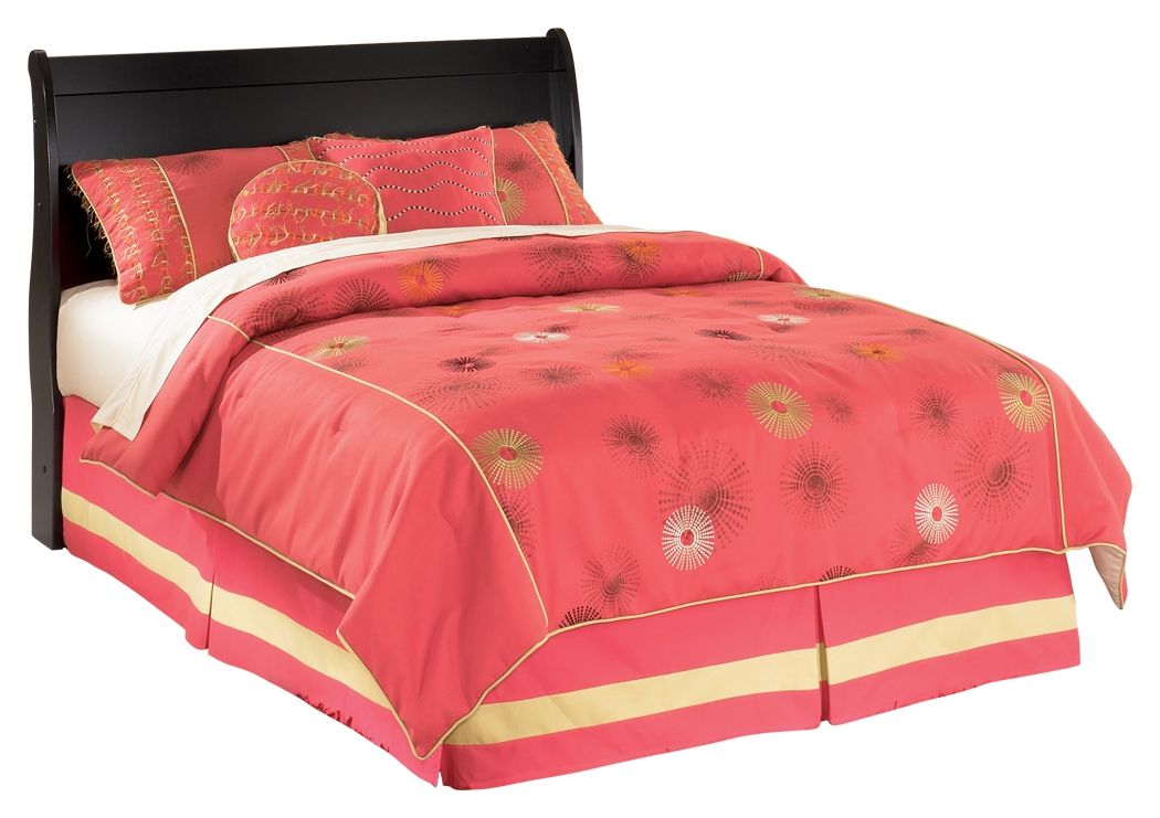 Ashley Huey Vineyard Full Sleigh Headboard - Black