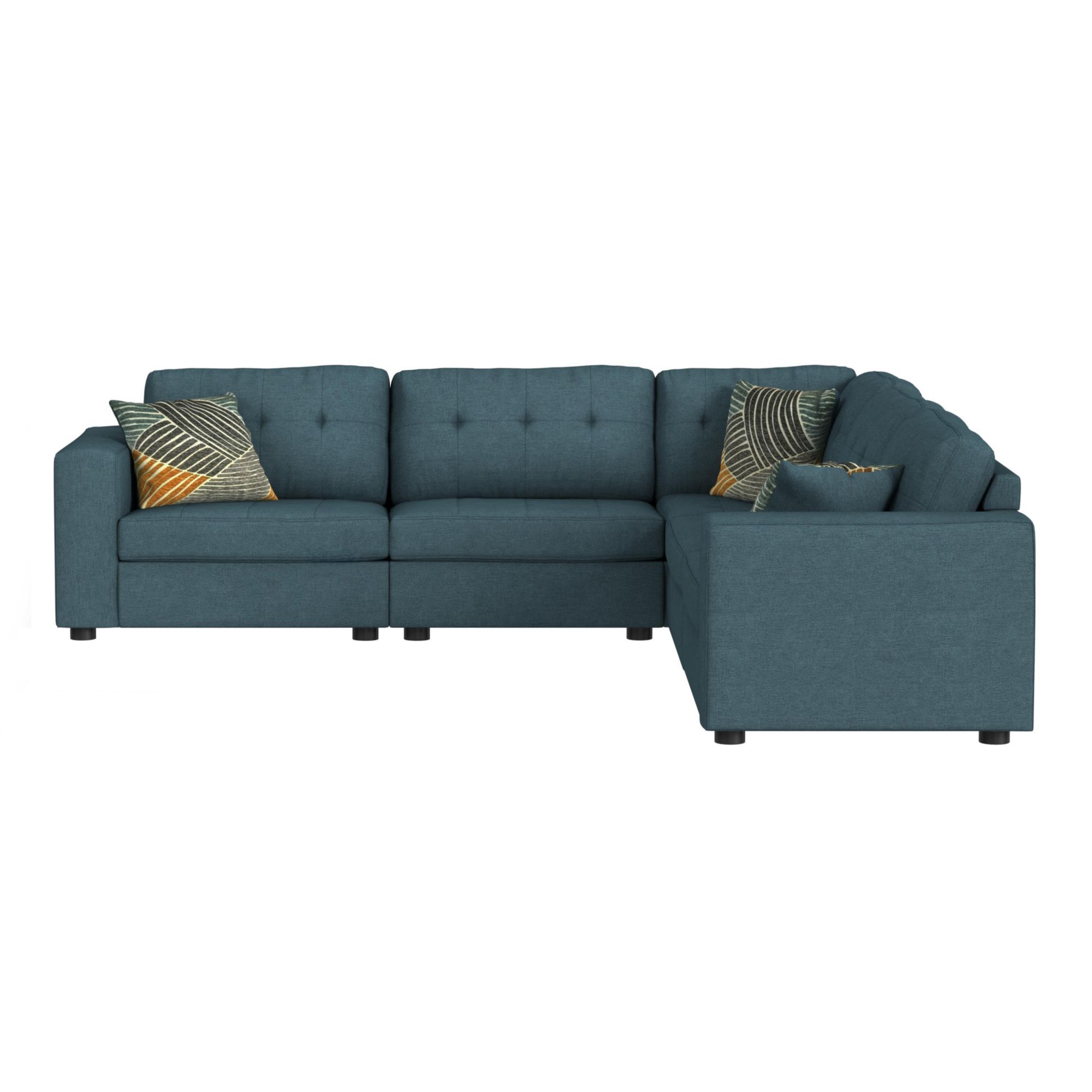 Options One - Corner With 1 Pillow - Palmer Plus Teal