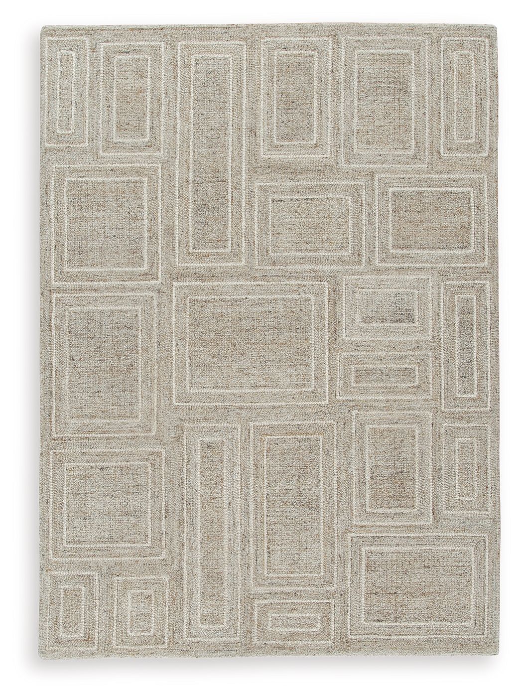 Brickburgh - 5' x 7' Rug - Gray / Ivory / Honey