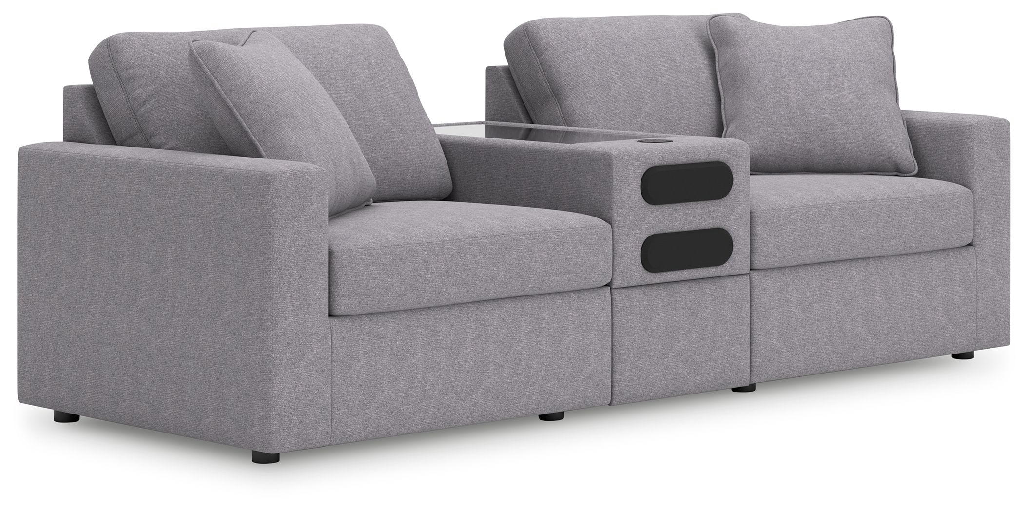 3 Pc · Sectional With Audio System Console