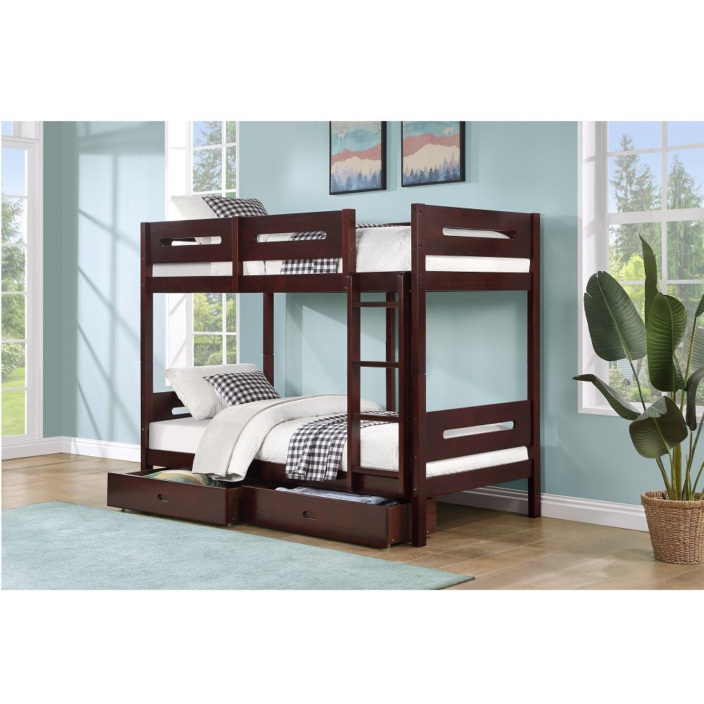 Nissa - Drawers (Set of 2) - Espresso, dark brown