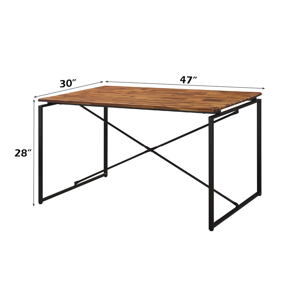 Jurgen - Dining Table - Oak & Black, black, view 4