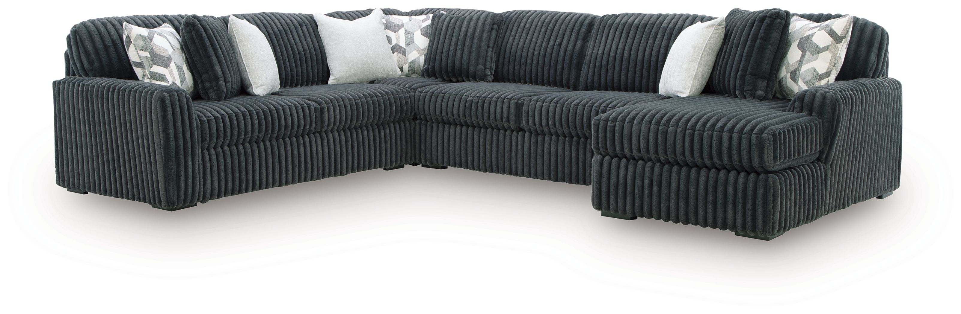 4 Pc · Sectional With RAF Corner Chaise
