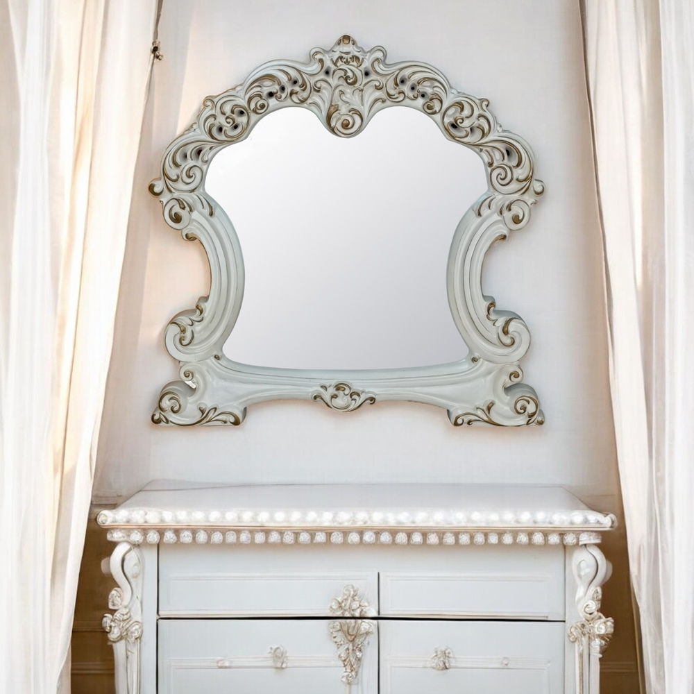 Vendome - Mirror - Antique Pearl, white, view 5