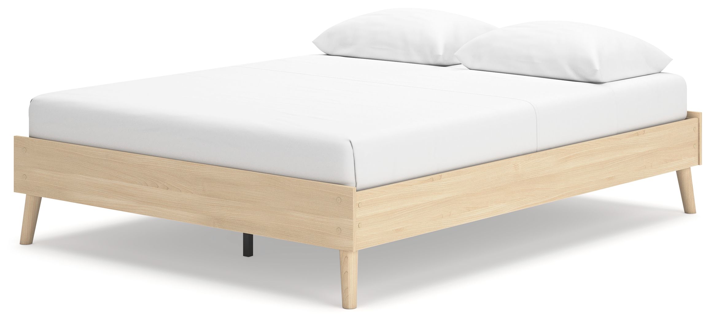 Cabinella - Queen Platform Bed - Tan