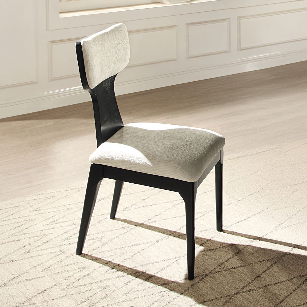 Marioly - Side Chair (Set of 2) - White Chenille, white