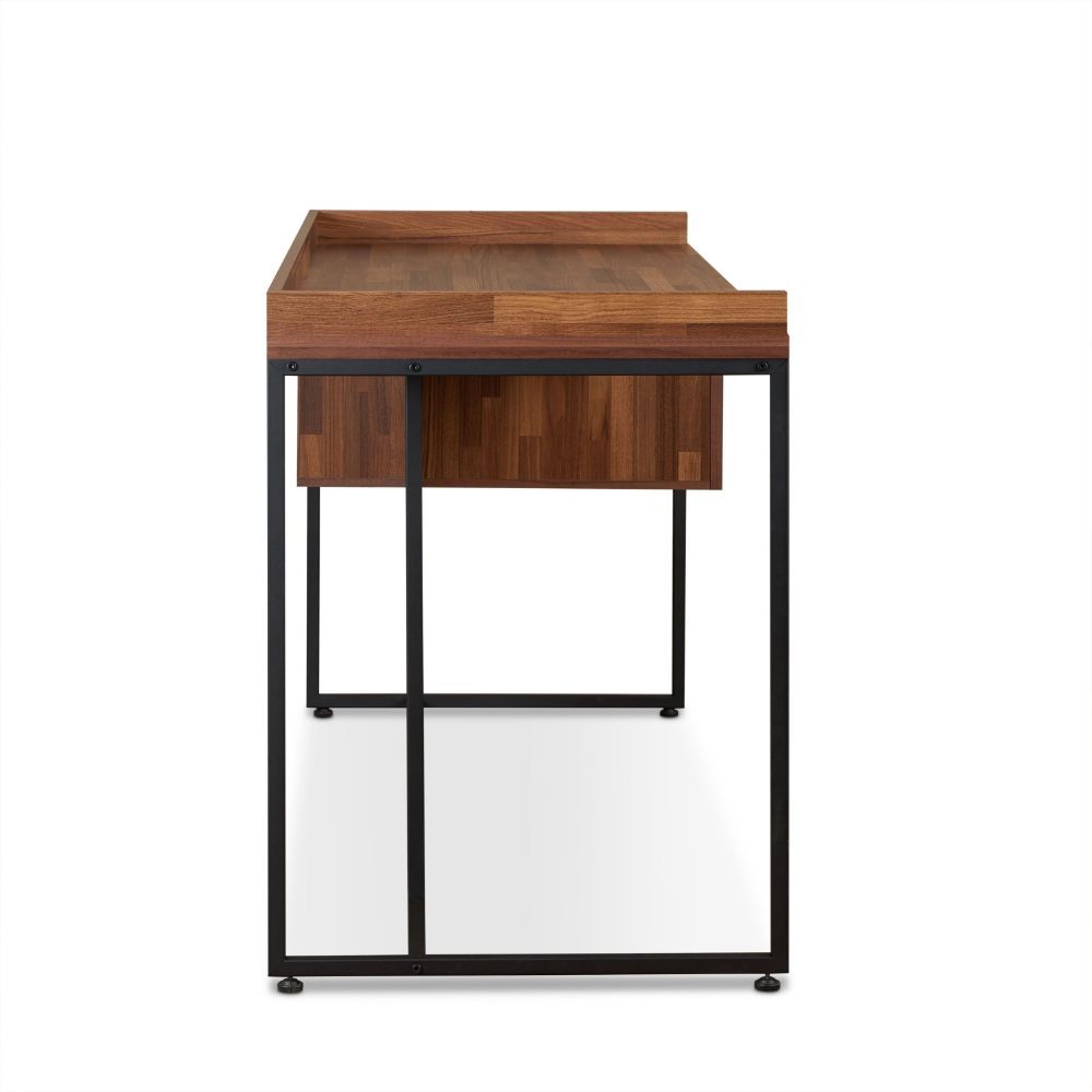 Sara - Writing Desk - Walnut & Sandy Black, light brown, view 3