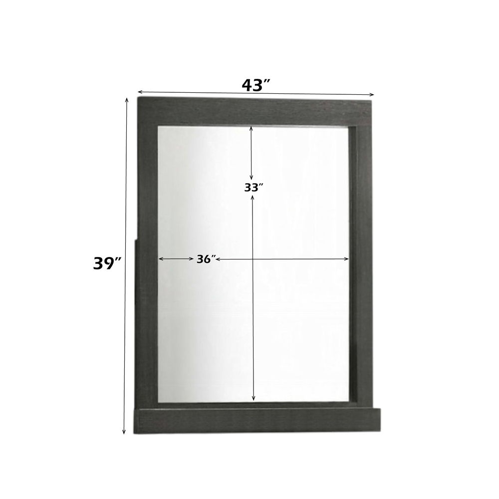 Lantha - Mirror - Gray Oak, dark gray, view 3