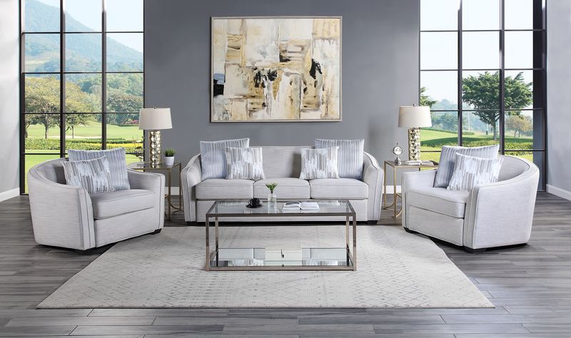 Mahler II - Chair With 2 Pillows - Beige Linen, beige, view 4