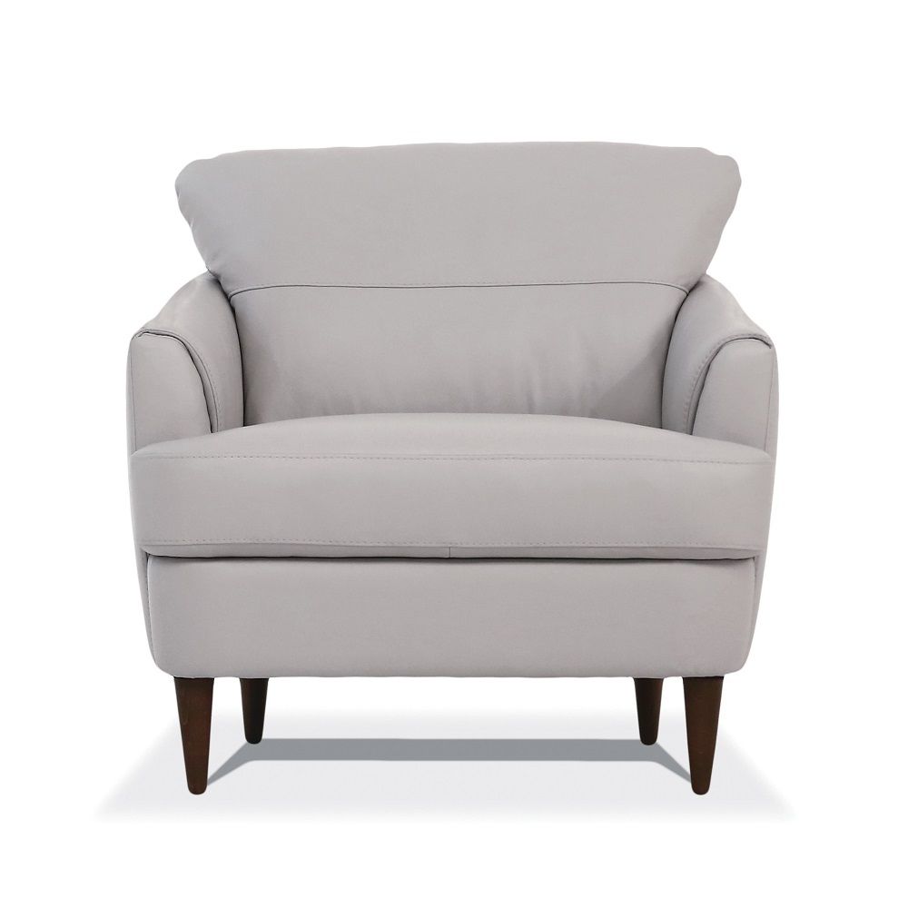 Helena - Chair - Pearl Gray Leather, light gray, view 5