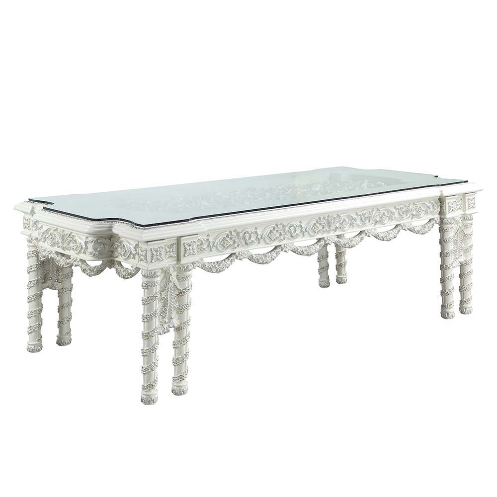 Vanaheim - Dining Table - Antique White, beige