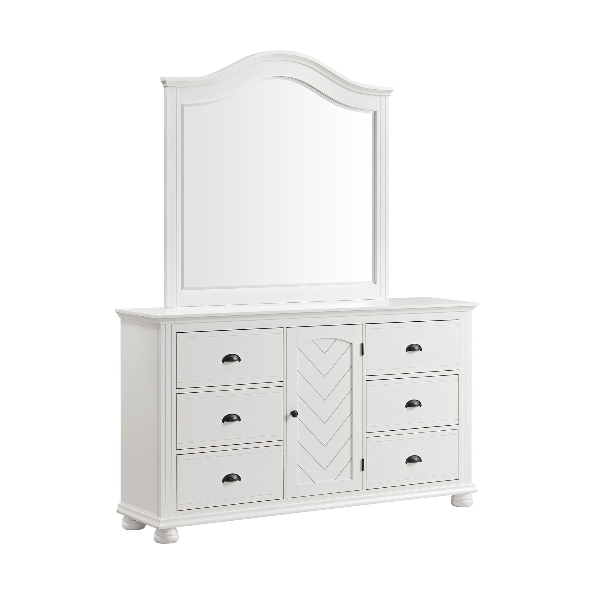 Dresser And Mirror Set
