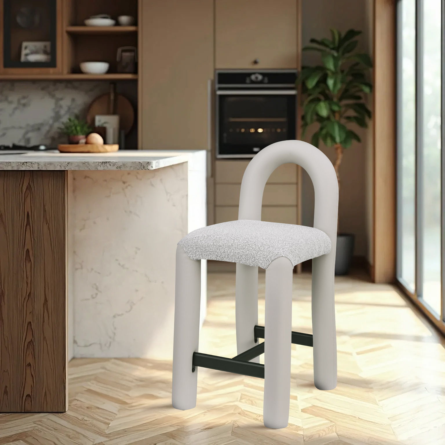 Amari - Stool - Taupe