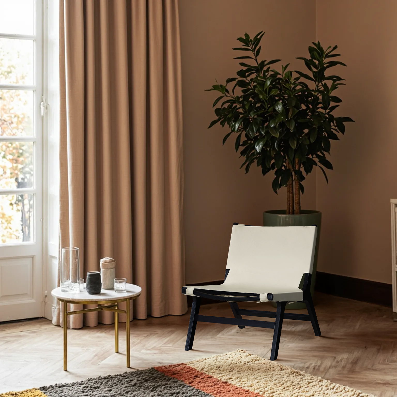 Rawlins - Upholstered Accent Chair - Cream