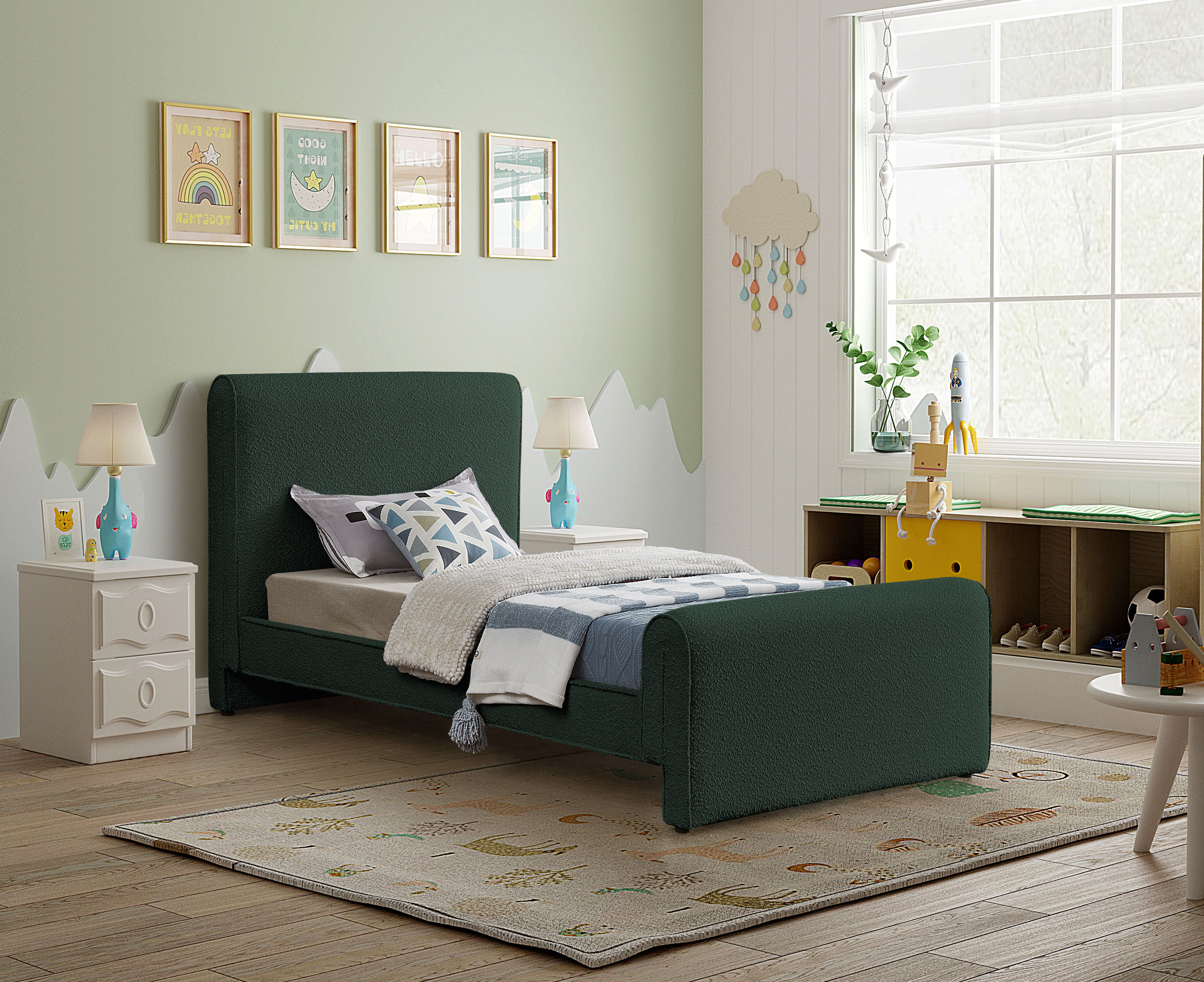 Stylus - Twin Bed - Green