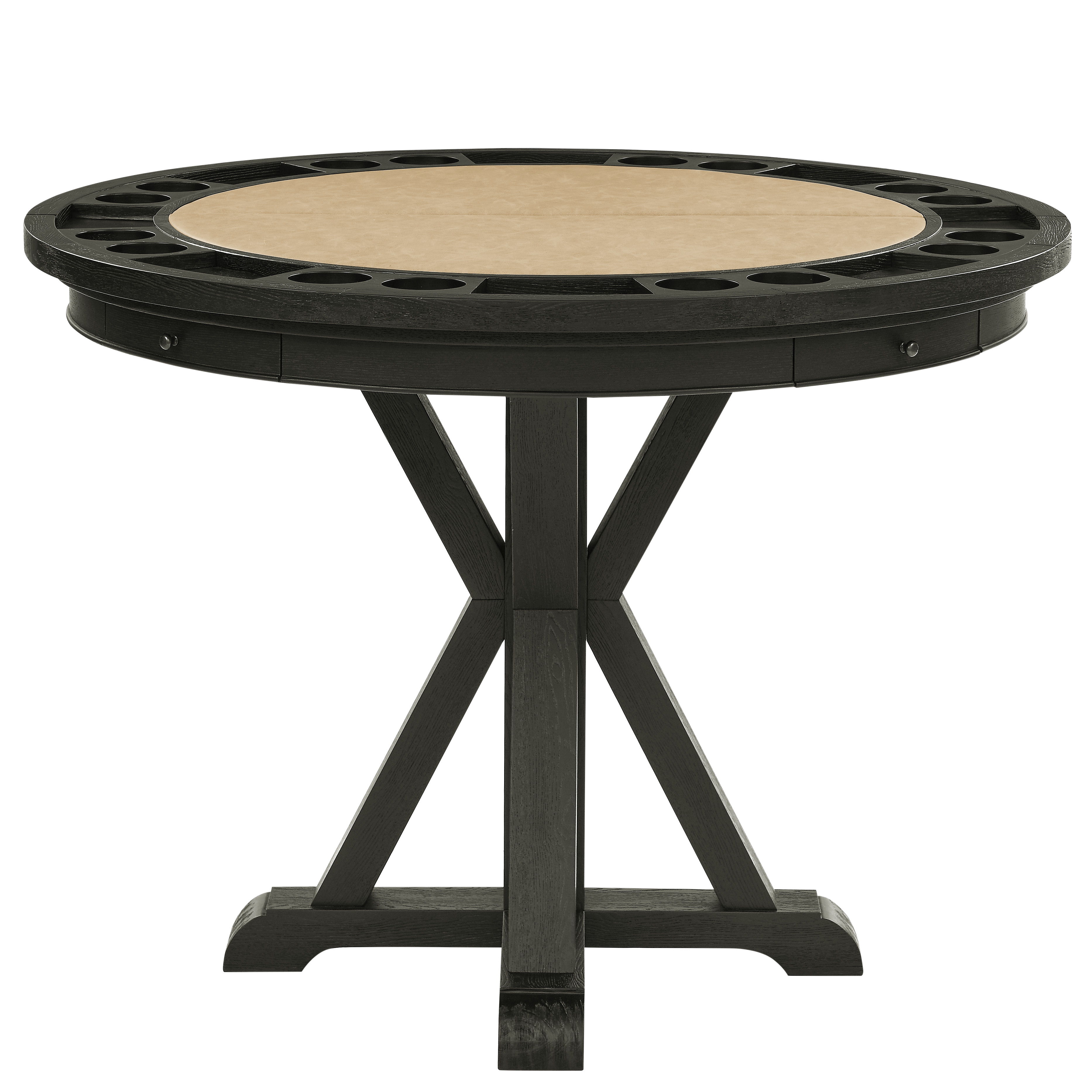 Rylie - Counter Table With Game Top - Black / Sand