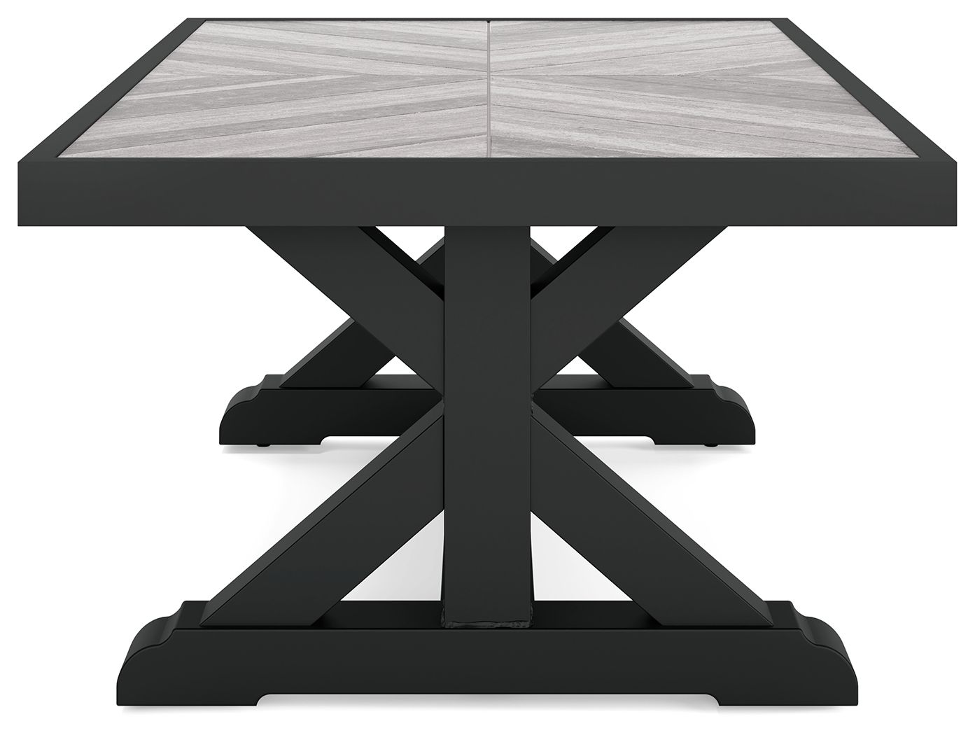 Ashley Furniture Beachcroft - Rectangular Cocktail Table - Black / Light Gray - Image 8