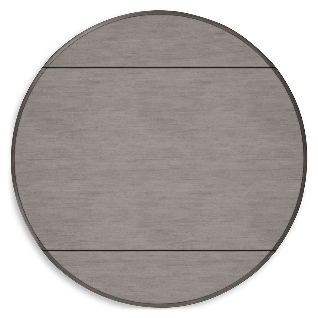 Ashley Furniture Shullden - Round Drm Drop Leaf Table - Gray - Image 5