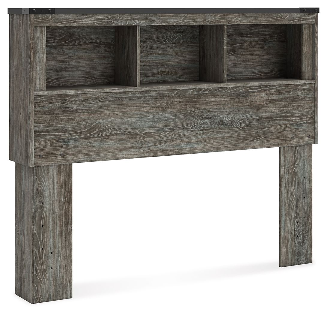 Frandern – Full Bookcase Headboard – Gray