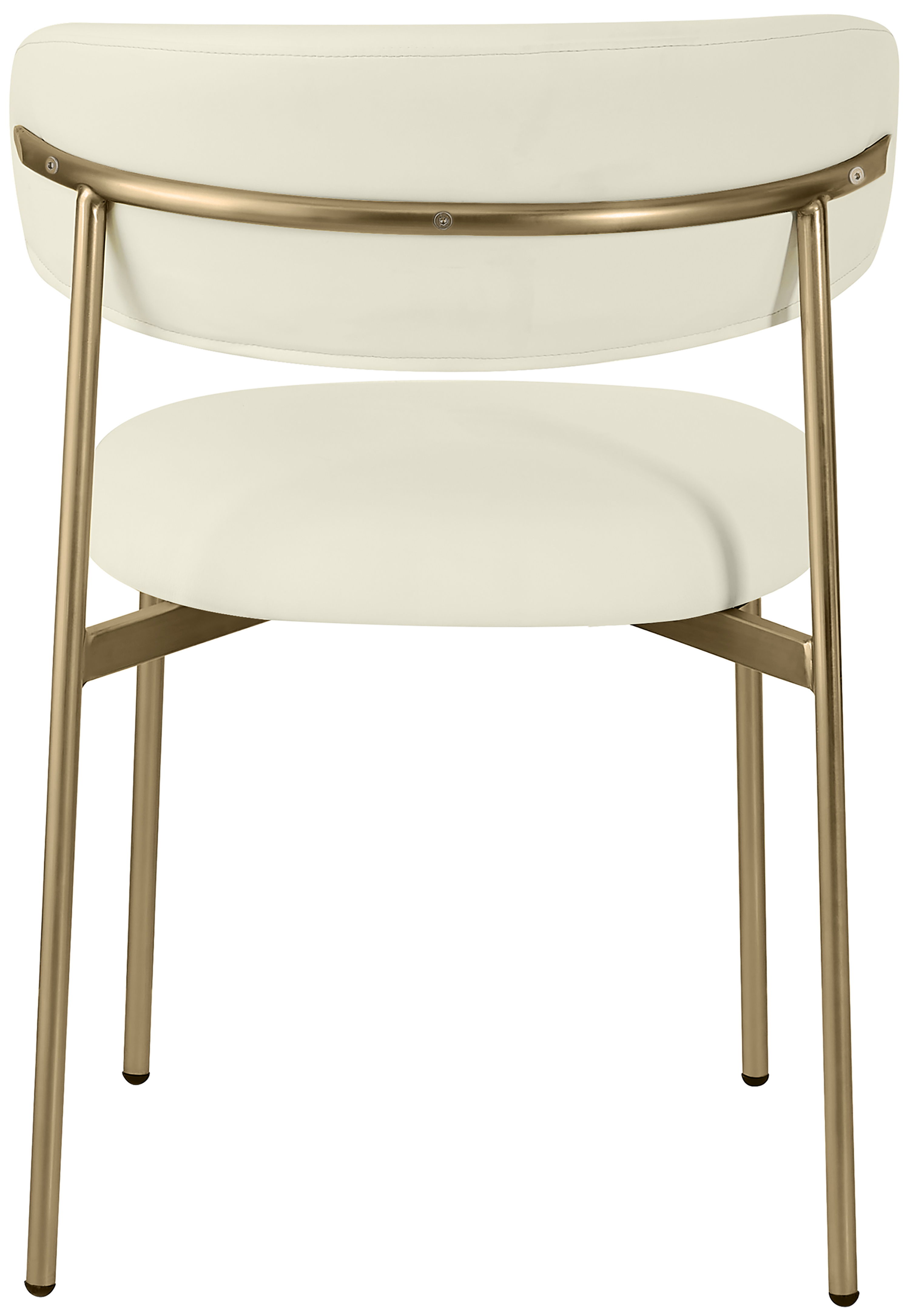 Lupita - Faux Leather Dining Chair (Set of 2) - Cream