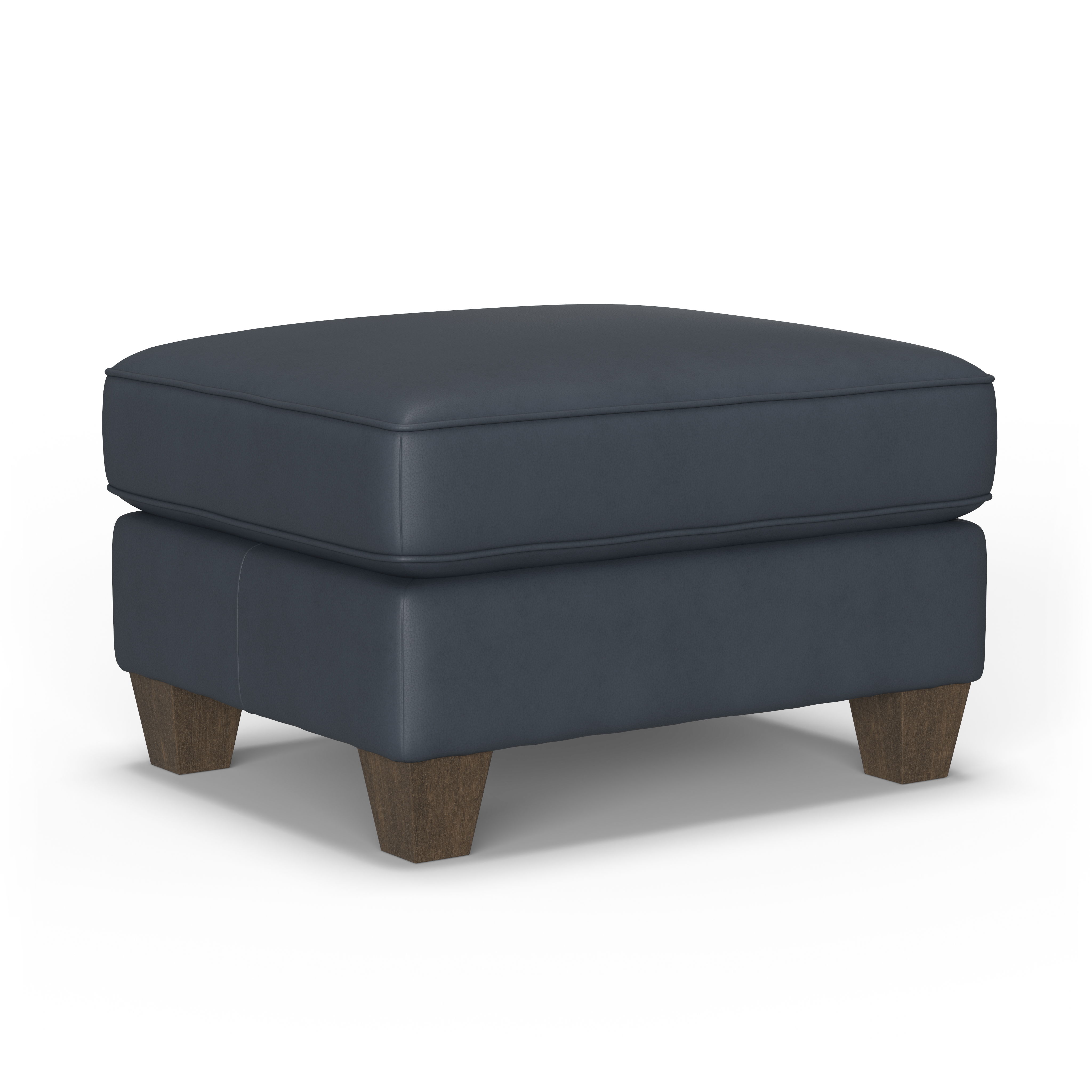 Dempsey - Leather Ottoman, beige, view 2