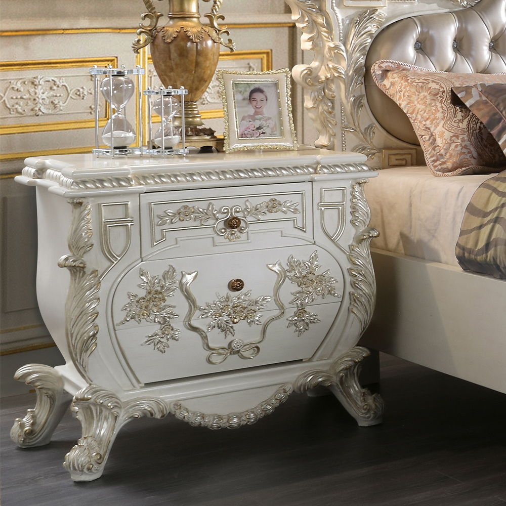 Vanaheim - Nightstand - Antique White, beige