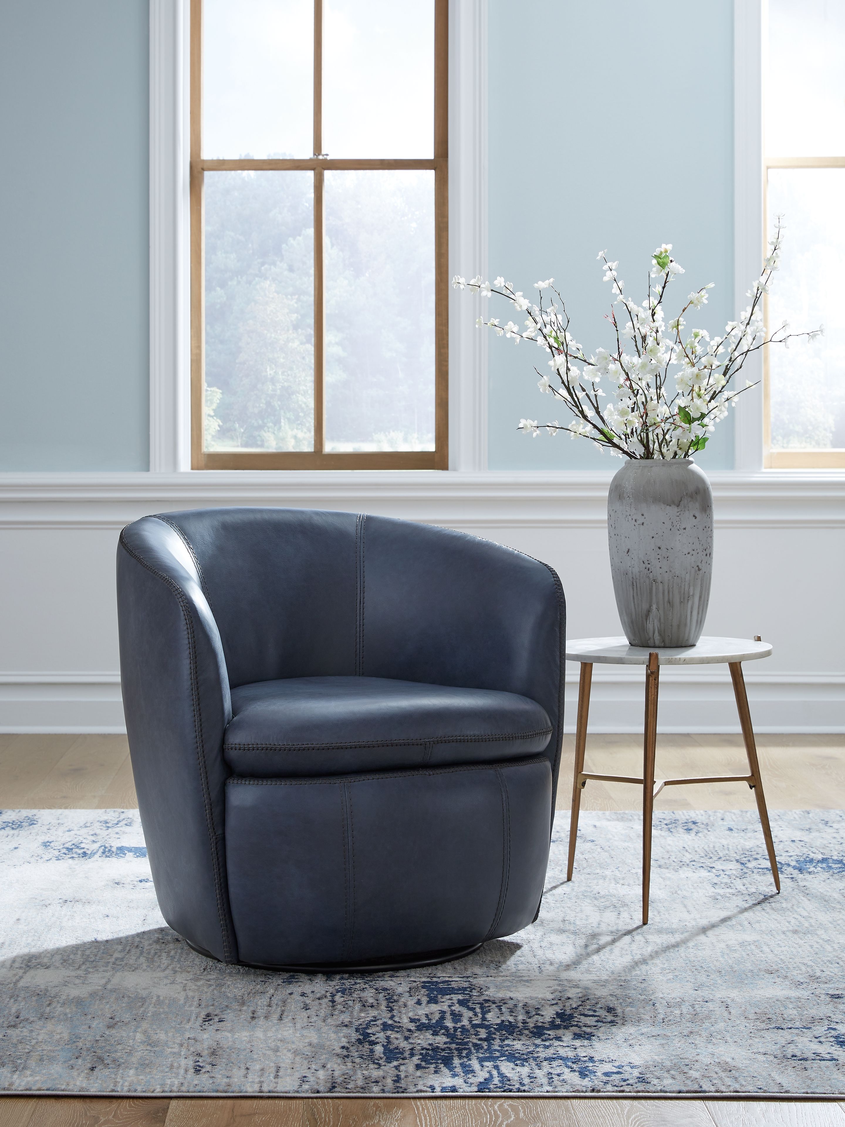 Ashley Furniture Kierreys - Swivel Chair - Ocean - Image 2