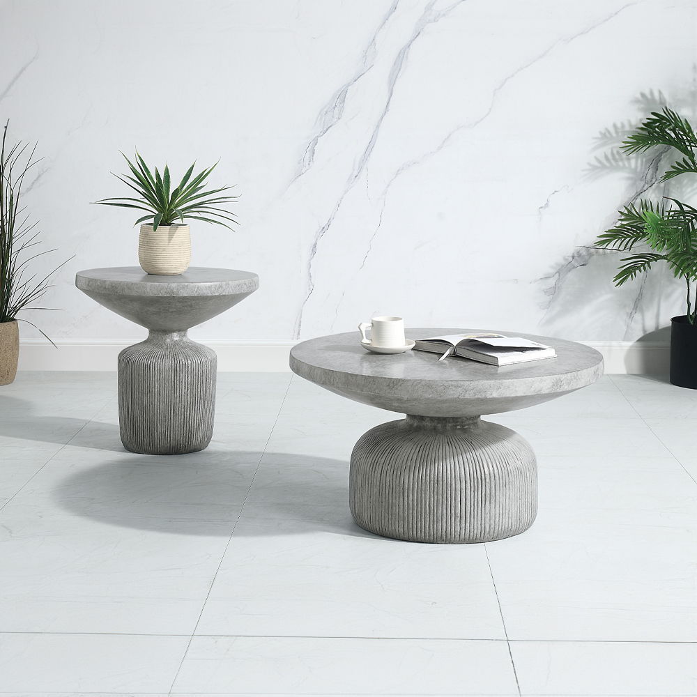 Laddie - Coffee Table - Weathered Gray, gray, view 3