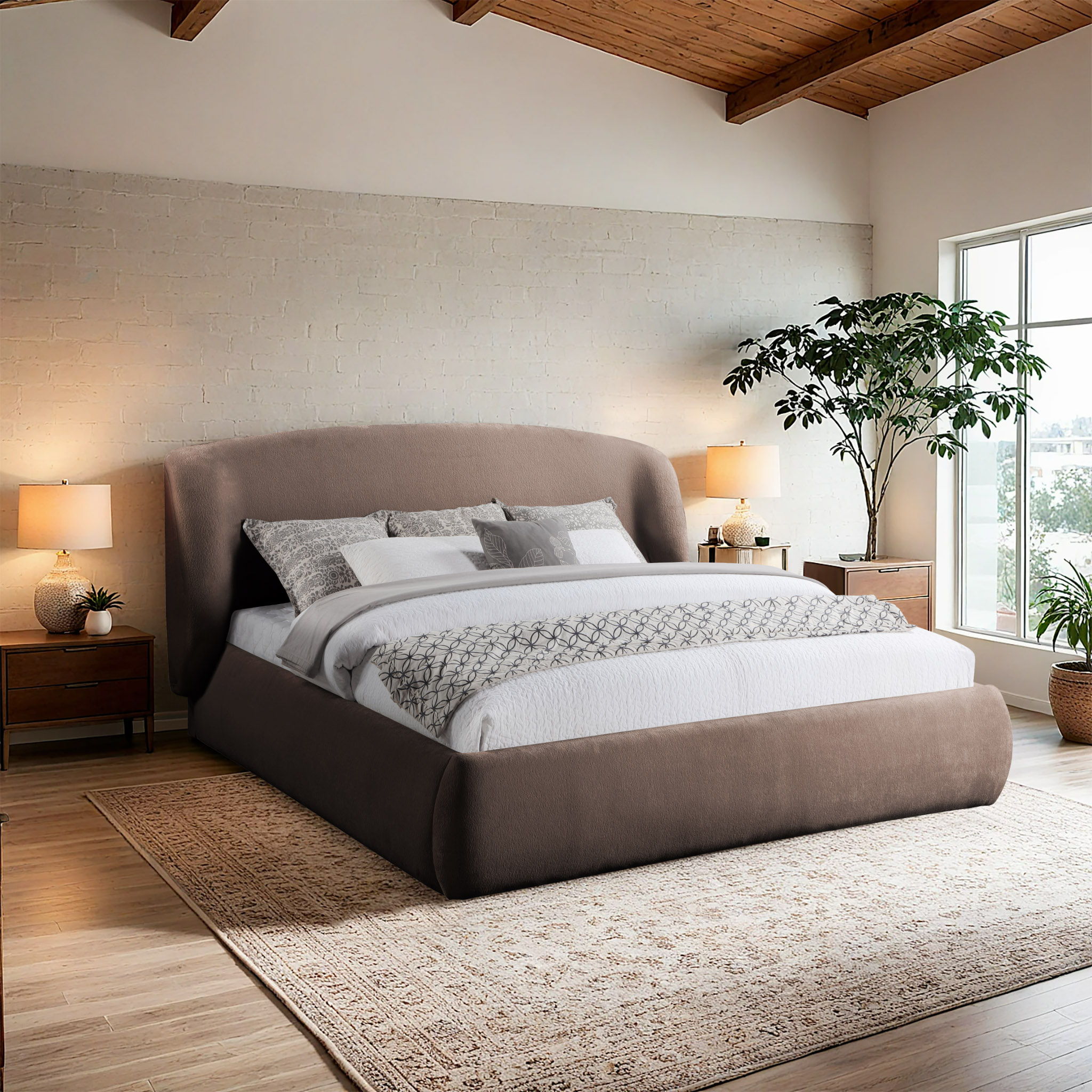 Sandro - King Bed - Brown