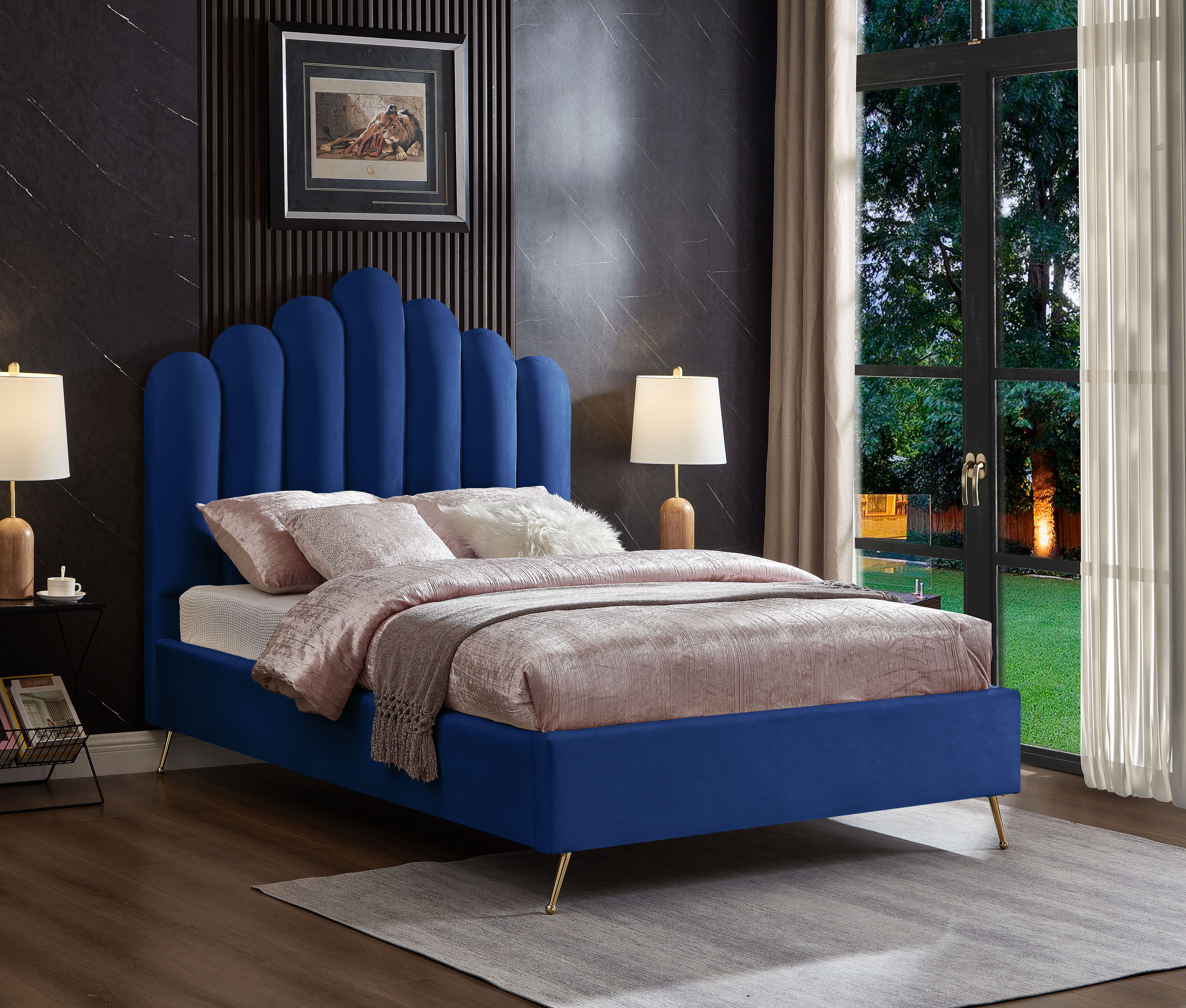 Lily - Full Bed - Navy