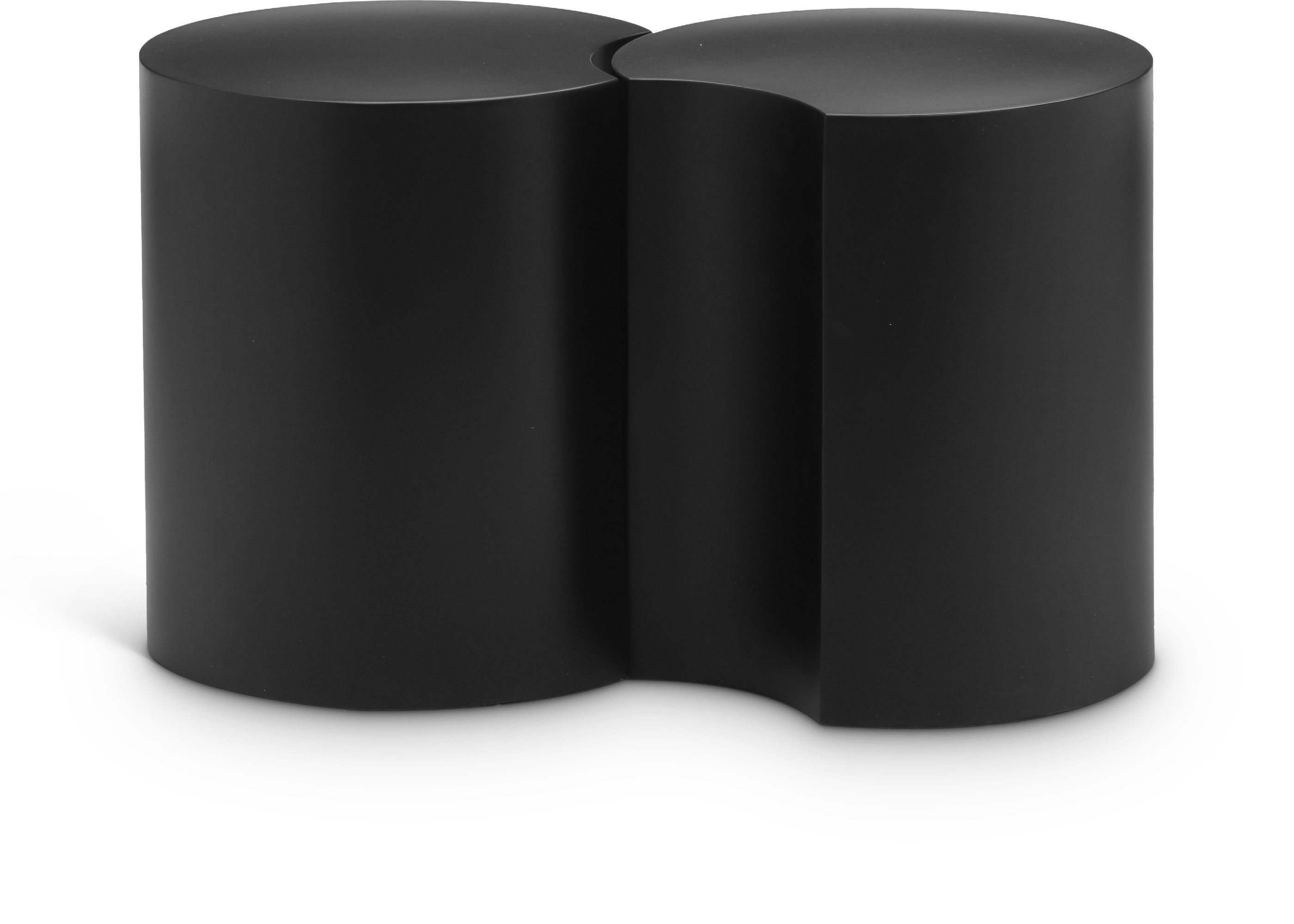 Dimple - 18" 2 Piece Modular End Table - Black