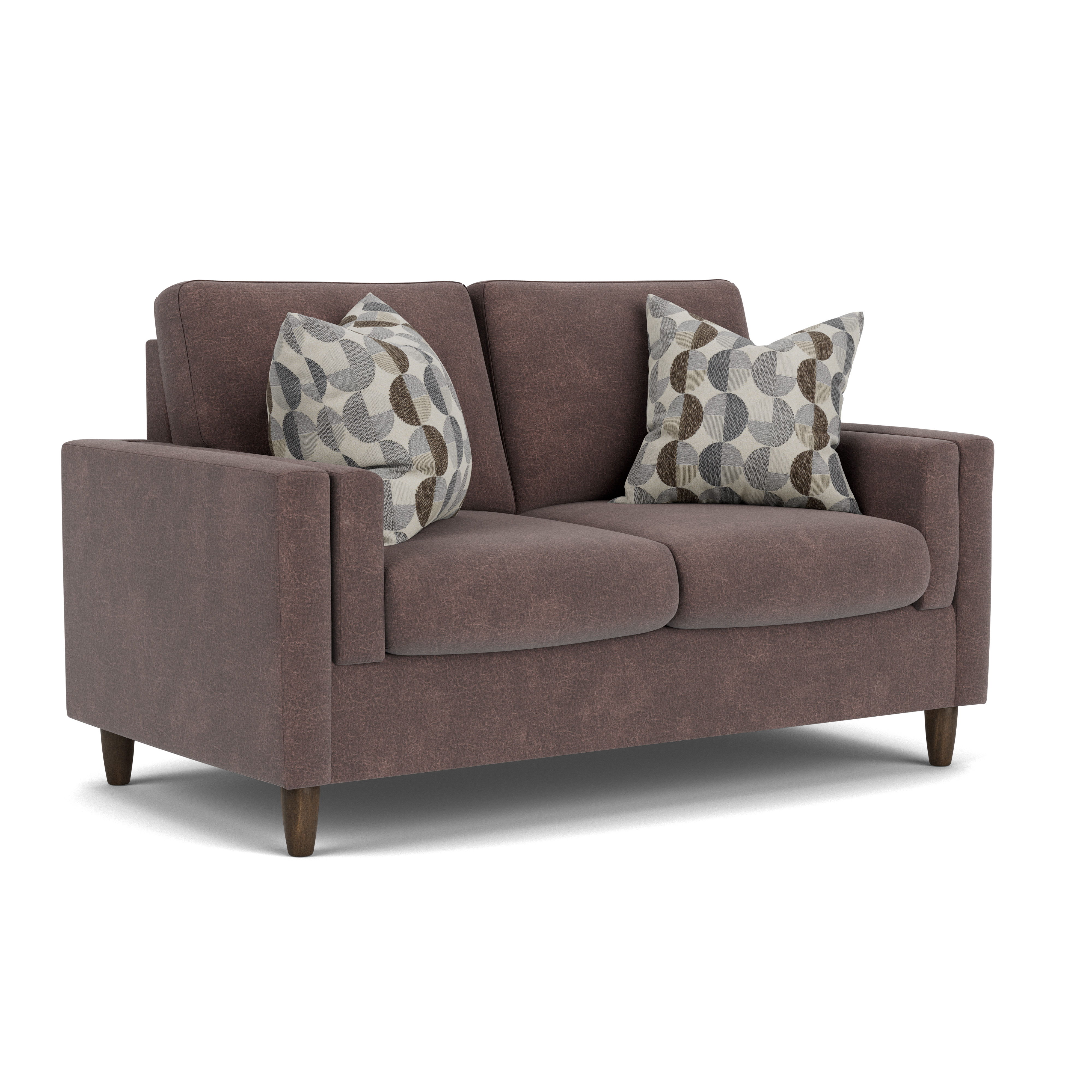 Thomas - Fabric Loveseat, white, view 3