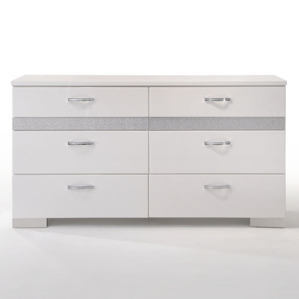 Naima II - Dresser - White High Gloss, white, view 8