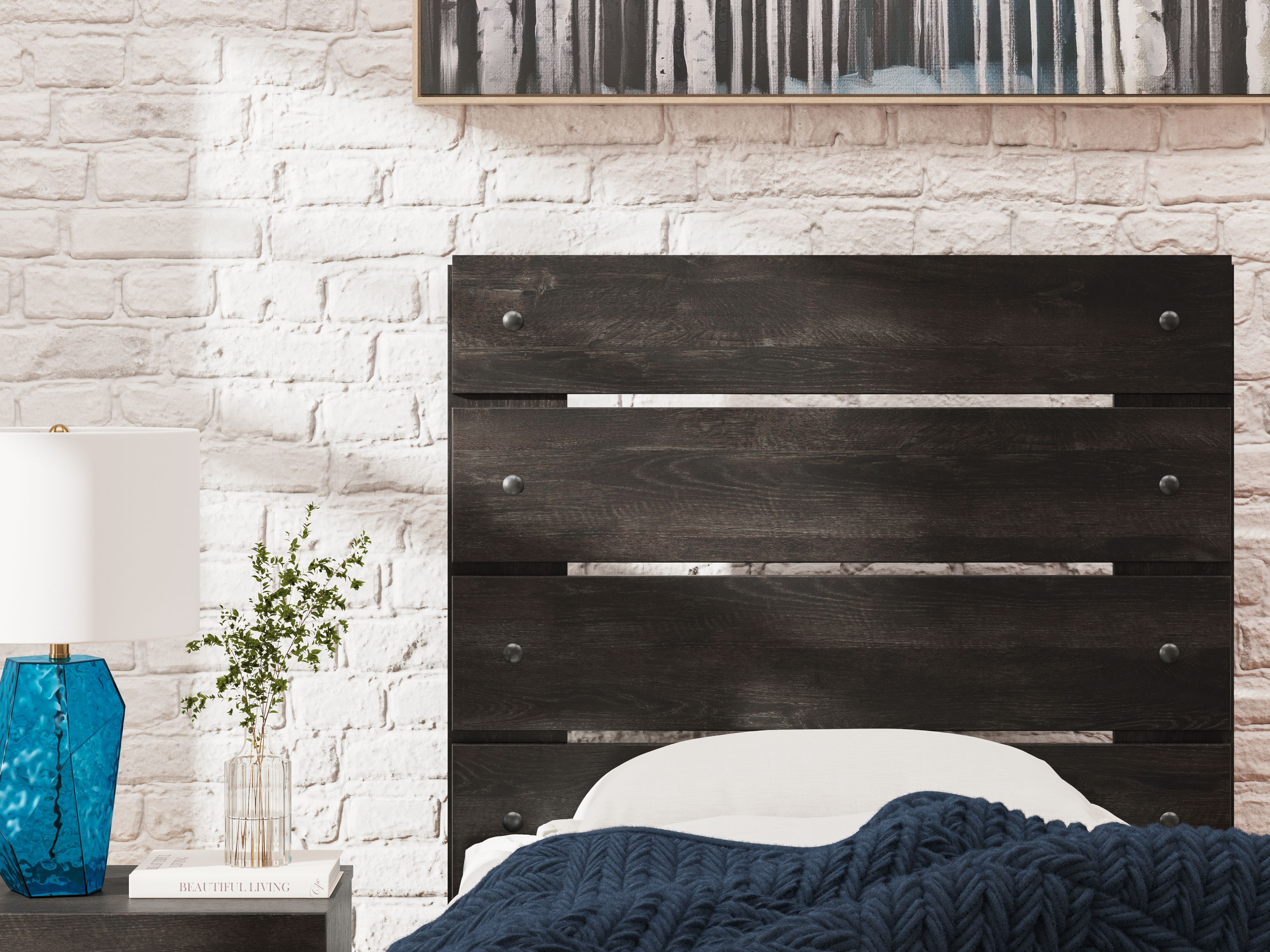 Ashley Furniture Hollivern - Full Panel Storage Bed - Dark Gray - Image 11