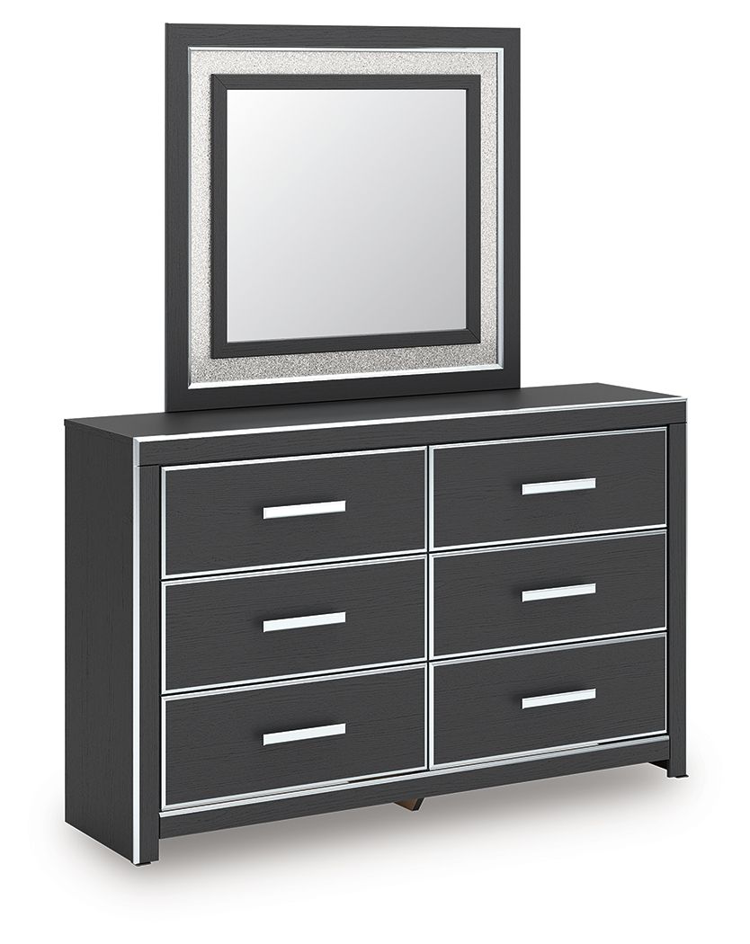 Zuraleus - Dresser And Mirror - Black