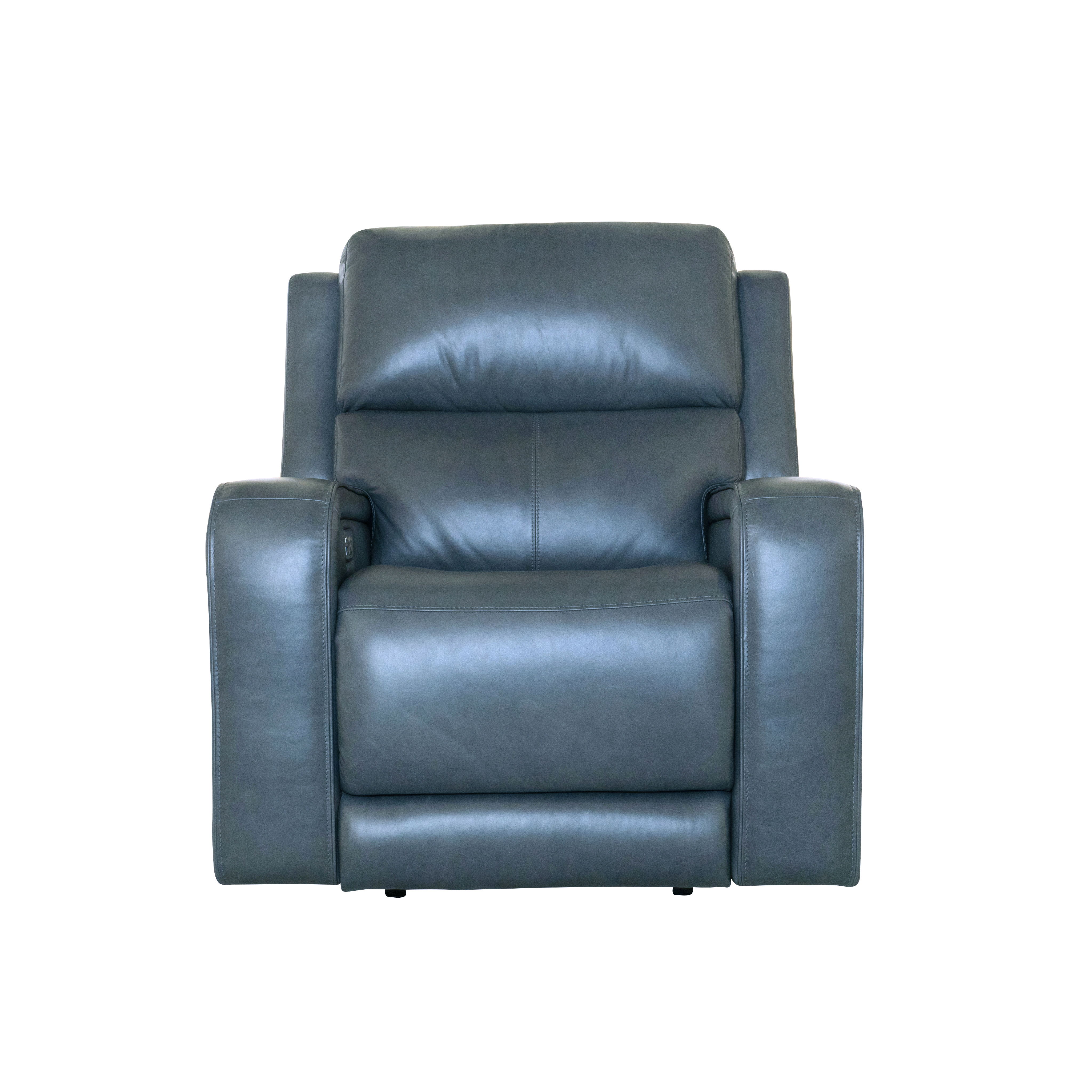 Oasis - Power Recliner With Power Headrest, Lumbar, Heat & Massage - Storm, blue, view 4