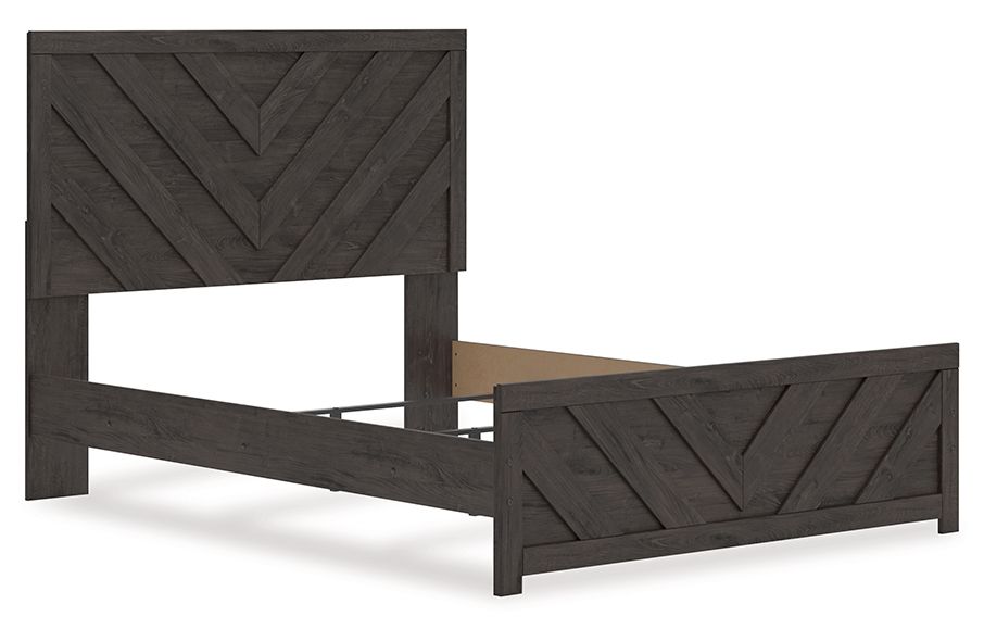Ashley Furniture Prendonea - Queen Panel Bed - Charcoal - Image 4