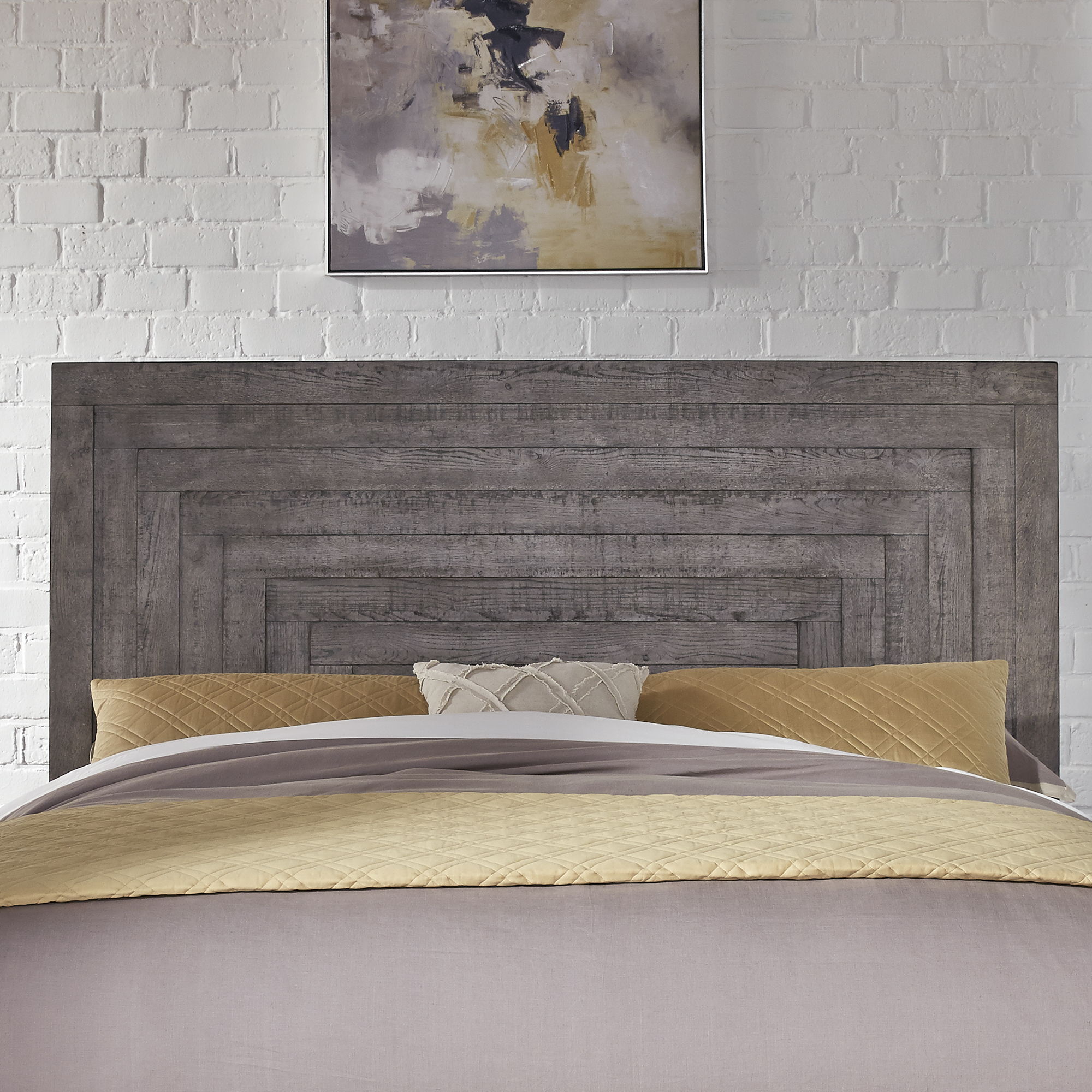 Liberty Furniture Modern Farmhouse - King Panel Headboard - Gray