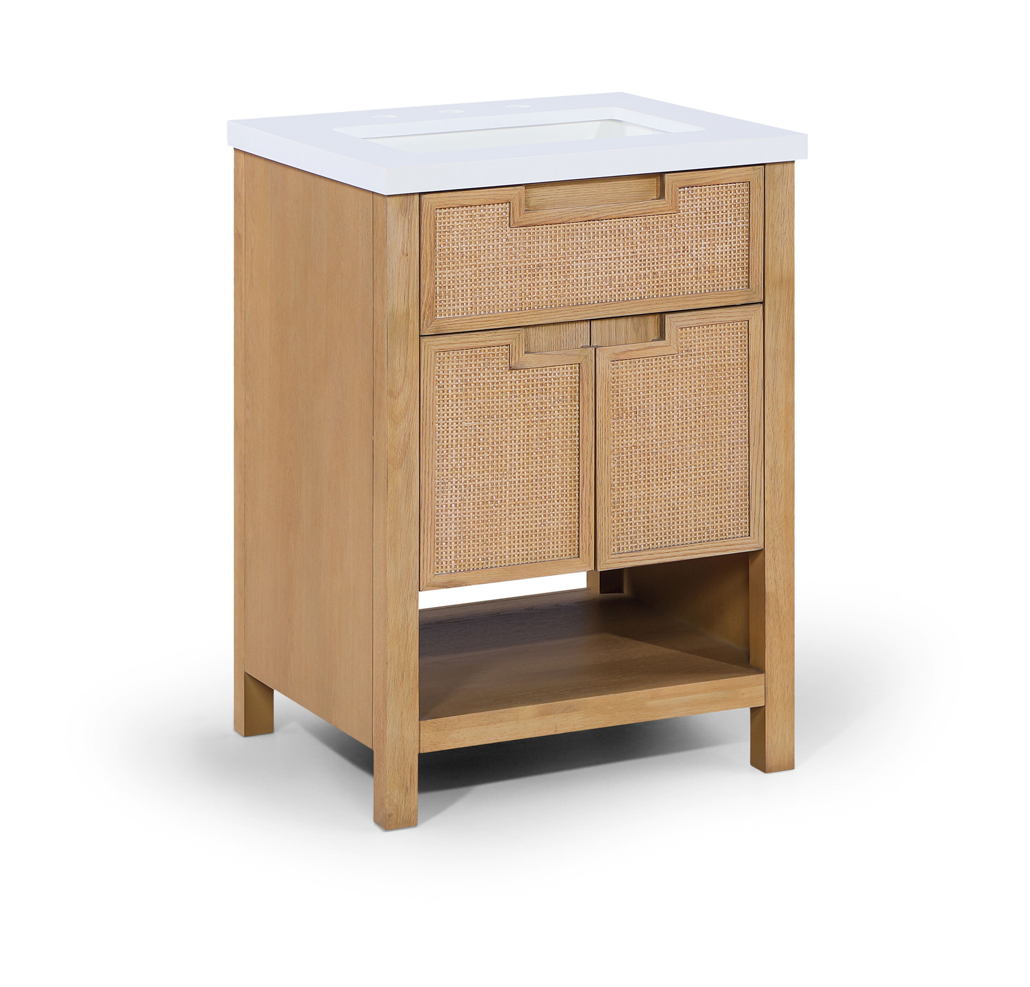 Soren - 24'' Bathroom Vanity - Natural / White