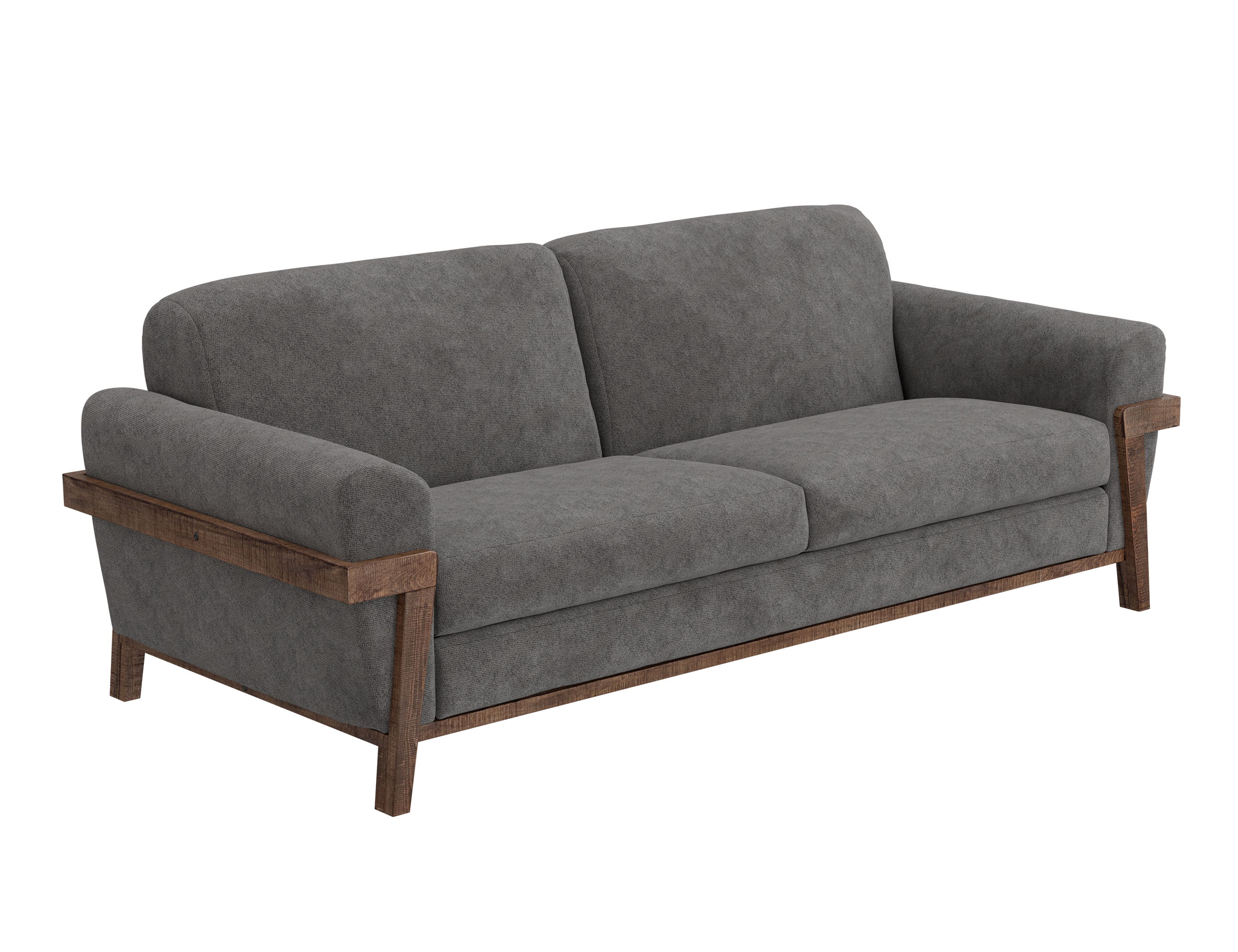 International Furniture Direct Loft Brown - Sofa - Iron Gray