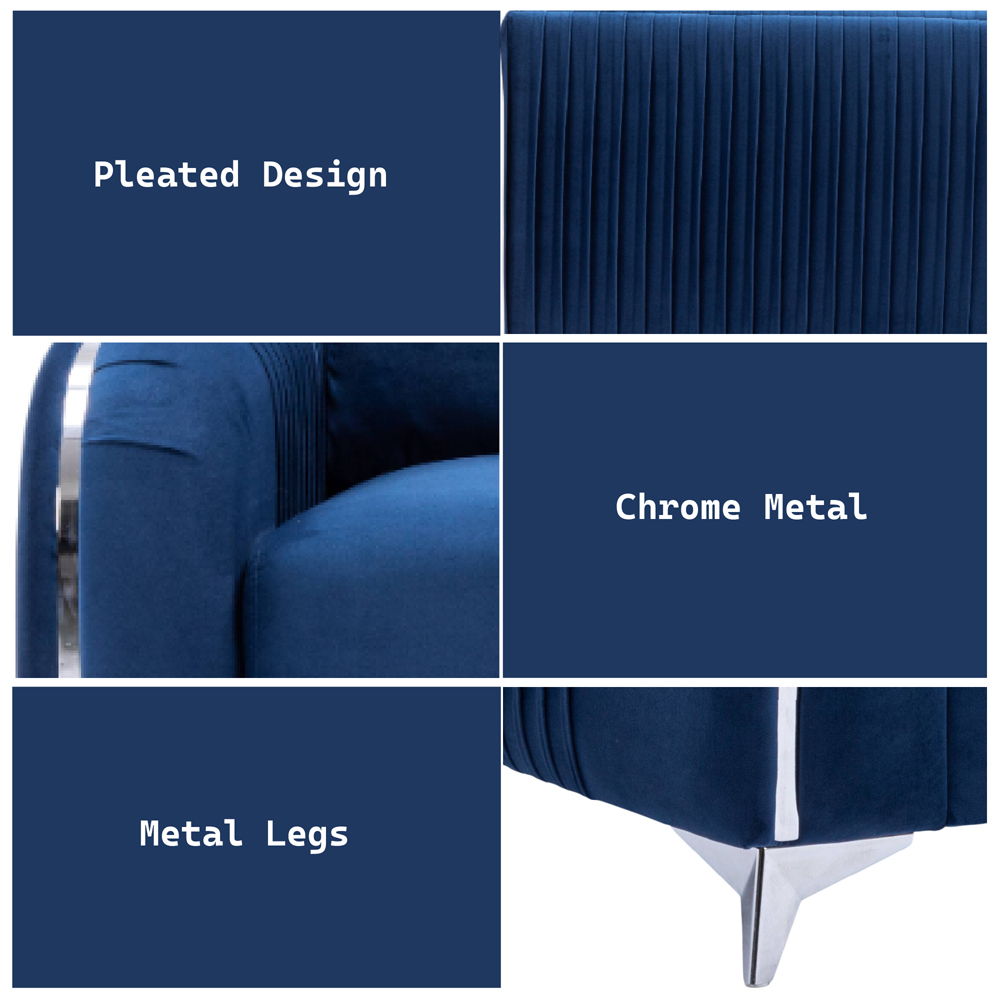Wenona - Sofa - Blue Velvet, blue, view 7