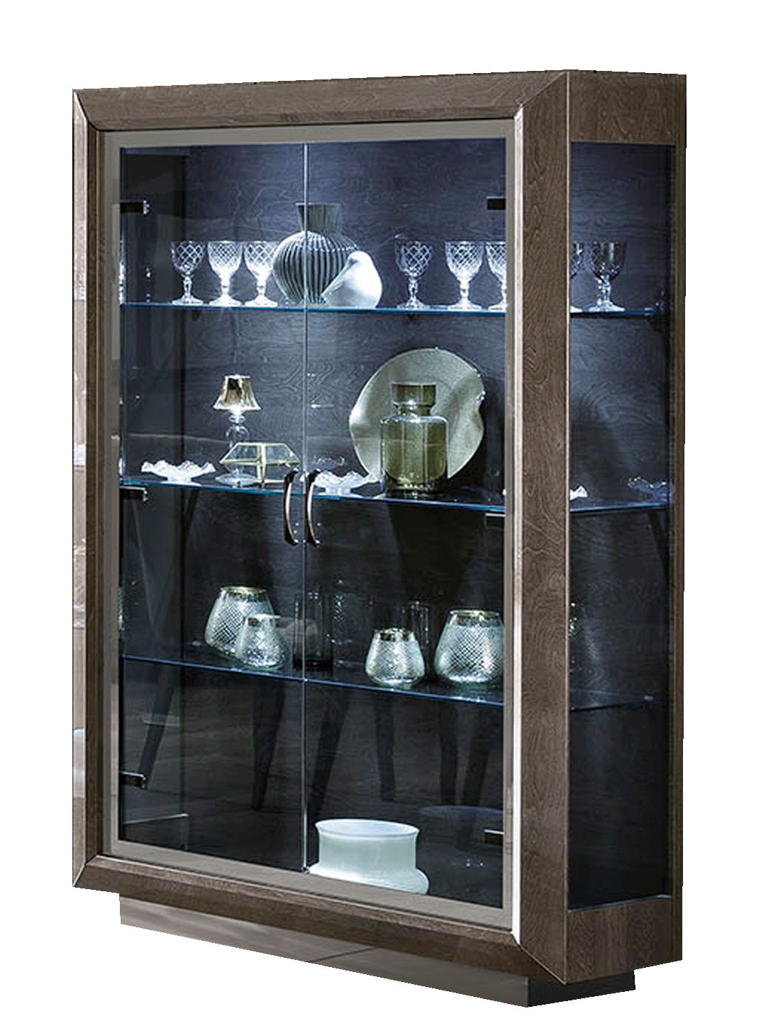 Elite - 2 Door China - Dark Brown / Silver Birch