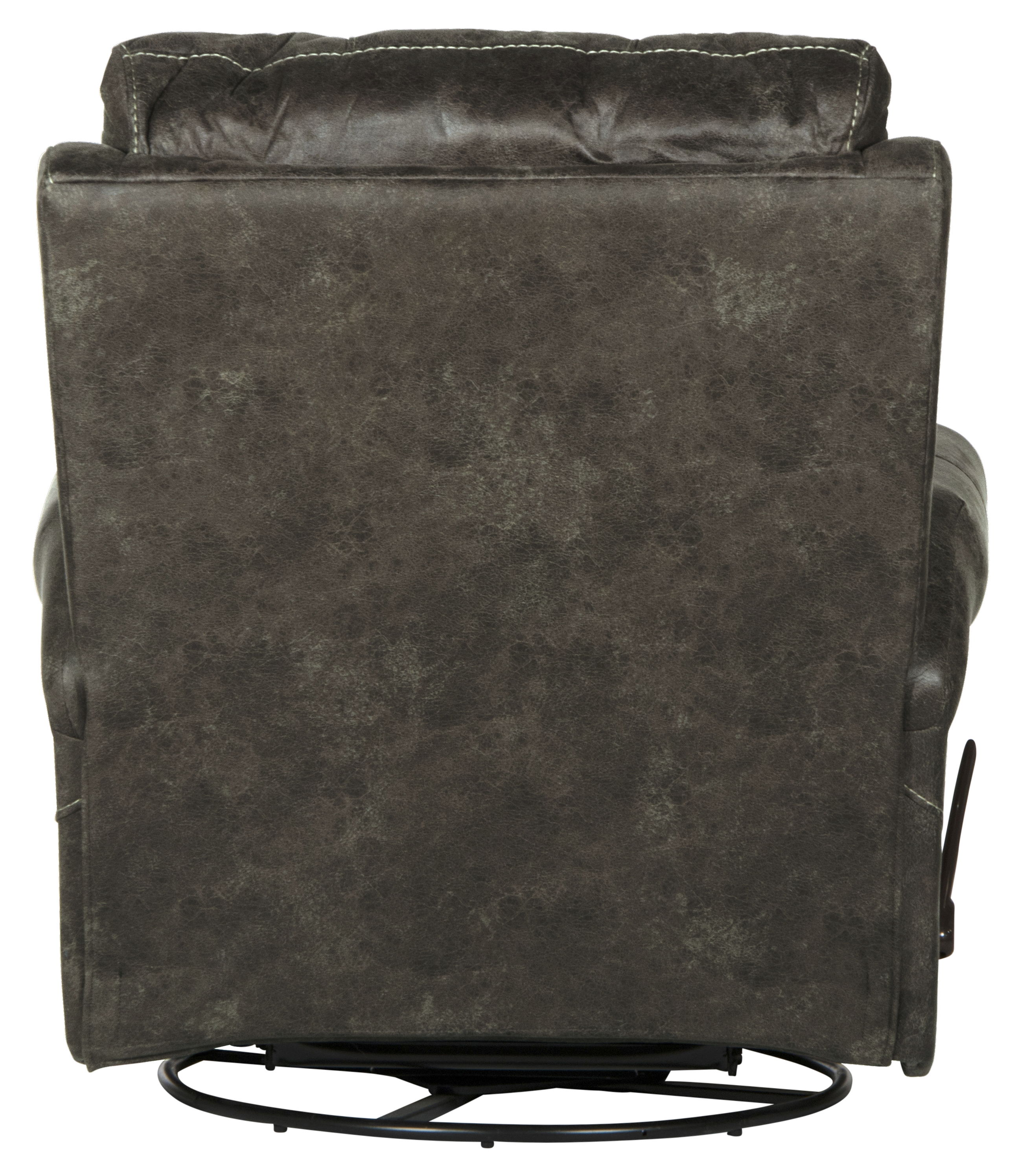 Maddie - Faux Leather Swivel Glider Recliner - Ash